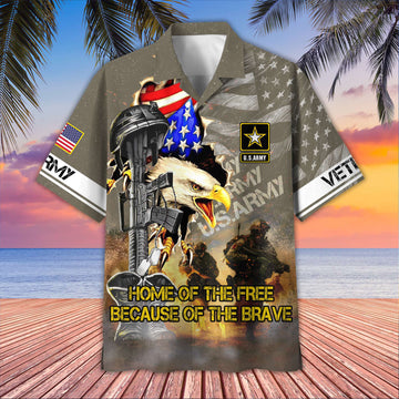 US Army Hawaiian Shirt VPVC406410, Gifts For Army Veteran, Best Gifts On Father's Day, Armed Forces Day, Independence Day, Veterans Day.