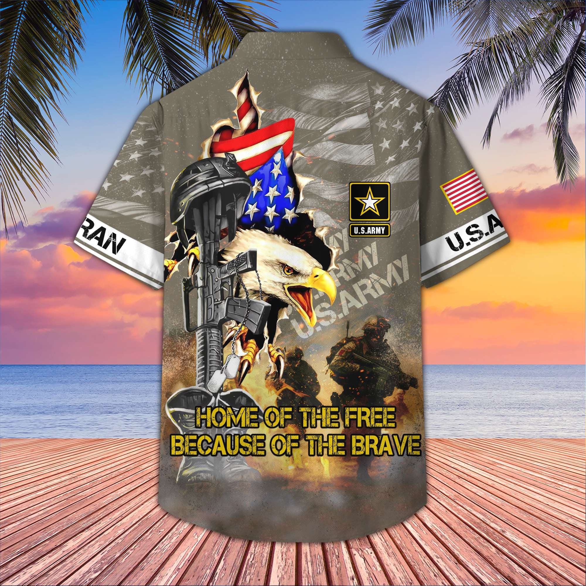 US Army Hawaiian Shirt VPVC406410, Gifts For Army Veteran, Best Gifts On Father's Day, Armed Forces Day, Independence Day, Veterans Day.