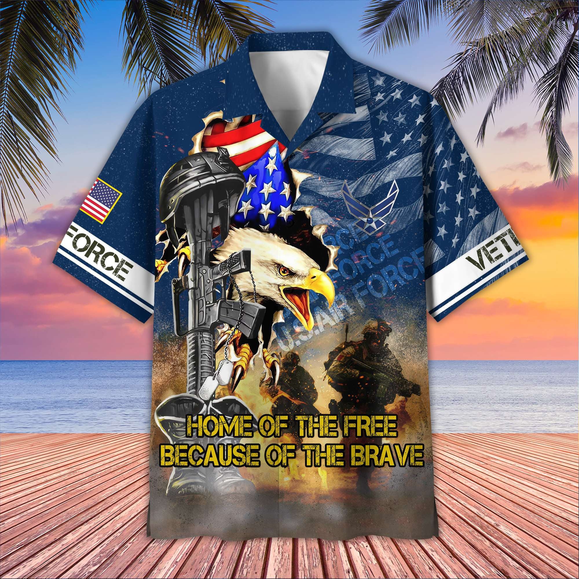 USAF Hawaiian Shirt VPVC406412, Gifts For Air Force Veteran, Best Gifts On Father's Day, Armed Forces Day, Independence Day, Veterans Day.
