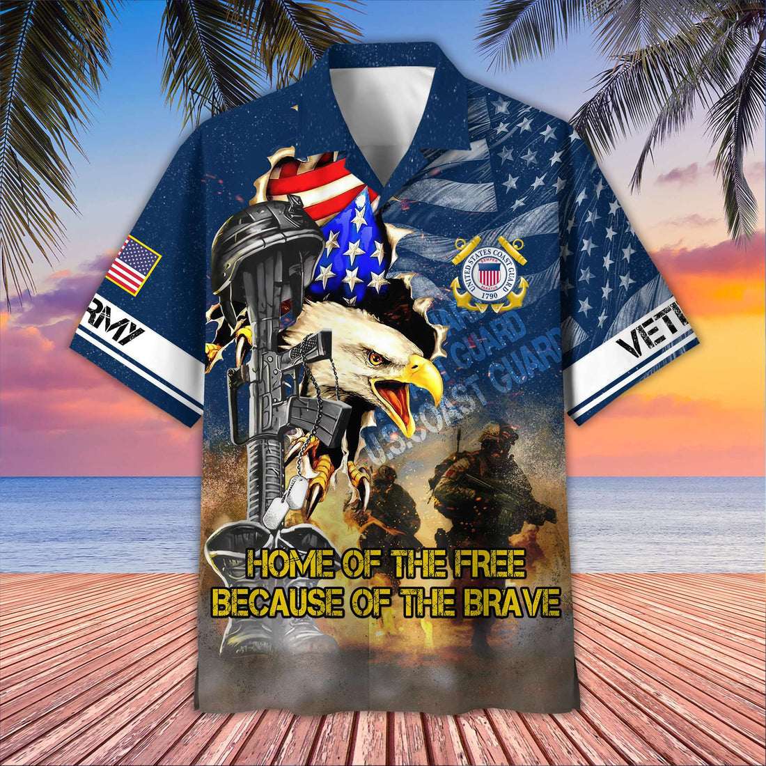 USCG Hawaiian Shirt VPVC406405, Gifts For Coast Guard Veteran, Best Gifts On Father's Day, Armed Forces Day, Independence Day, Veterans Day.
