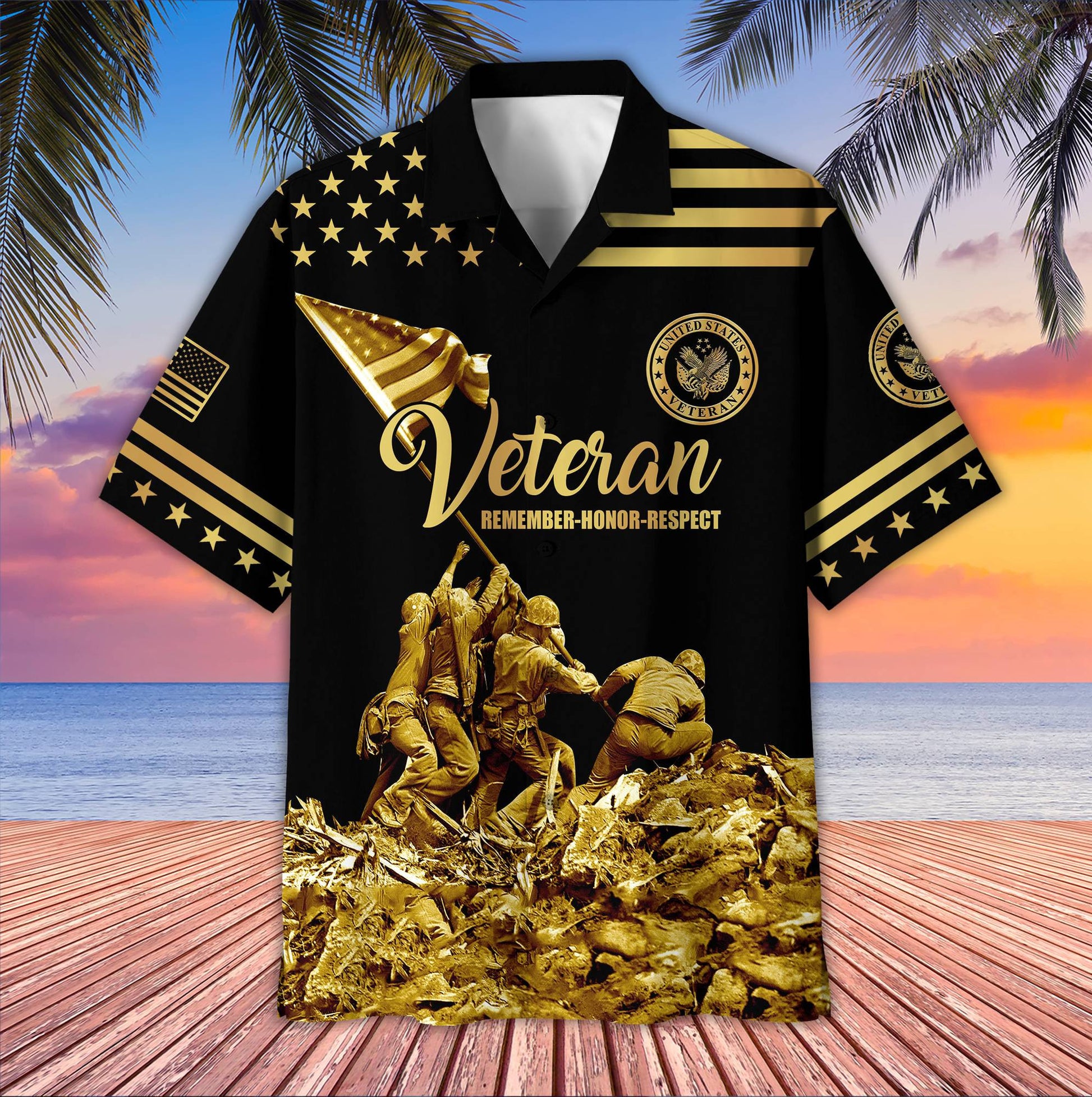 Premium US Veteran Hawaiian Shirt VPVC406307, Gifts For US Veteran, Best Gifts On Father's Day, Armed Forces Day, Independence Day, Veterans Day.