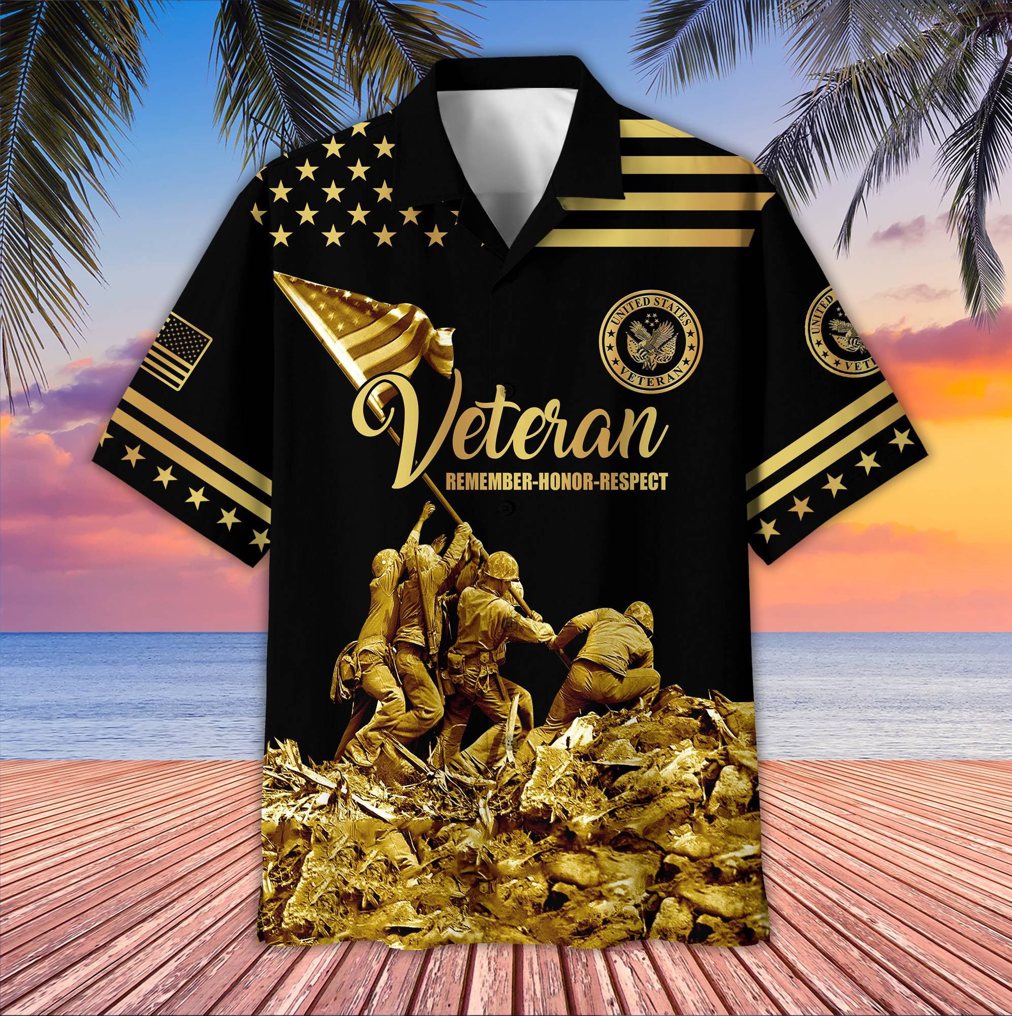 Premium US Veteran Hawaiian Shirt VPVC406307, Gifts For US Veteran, Best Gifts On Father's Day, Armed Forces Day, Independence Day, Veterans Day.