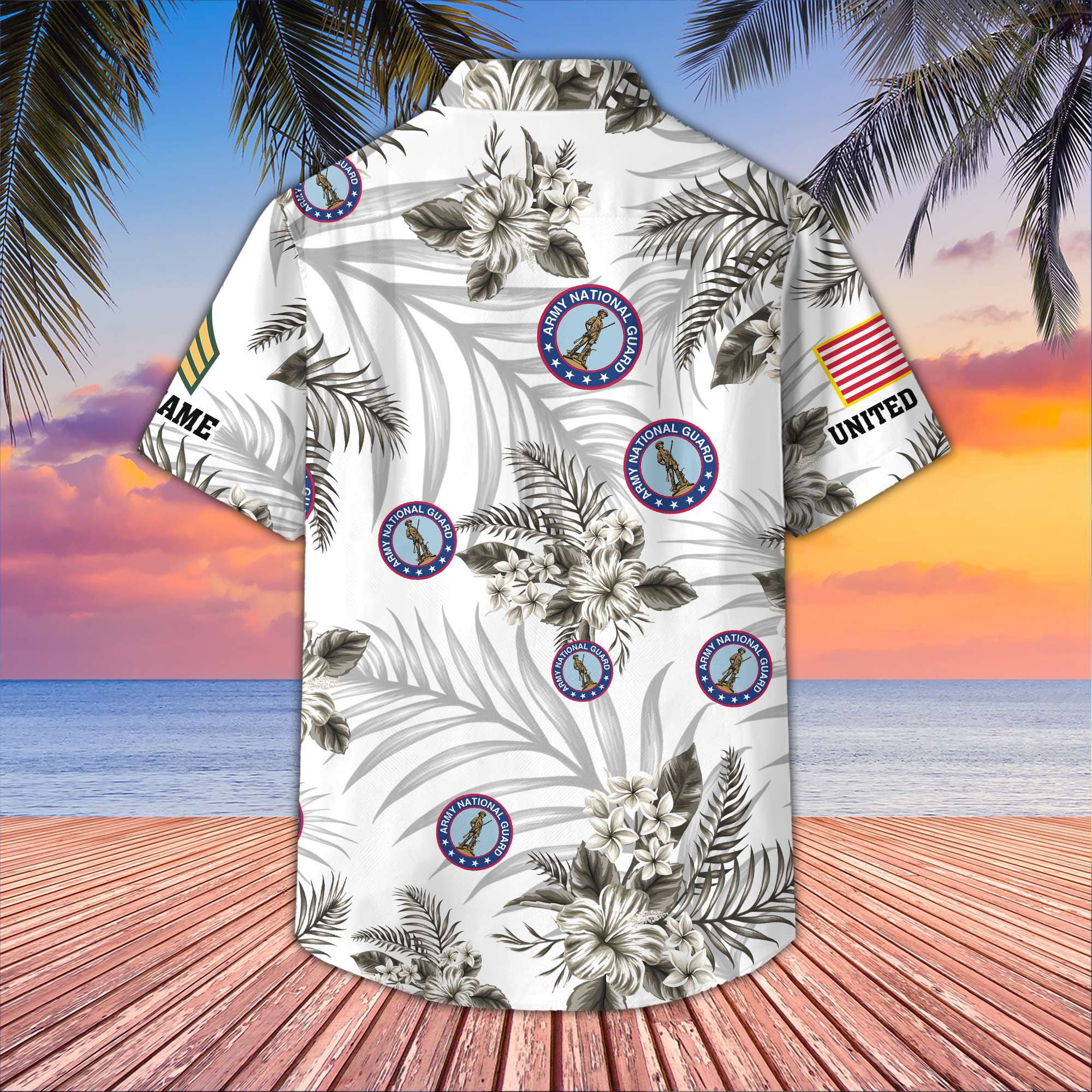 Unique Custom Name, Rank, US Army National Guard Veteran Hawaiian Shirt VPVC406208, Gifts For Army National Guard Veteran, Best Gifts On Father's Day, Independence Day, Veterans Day.