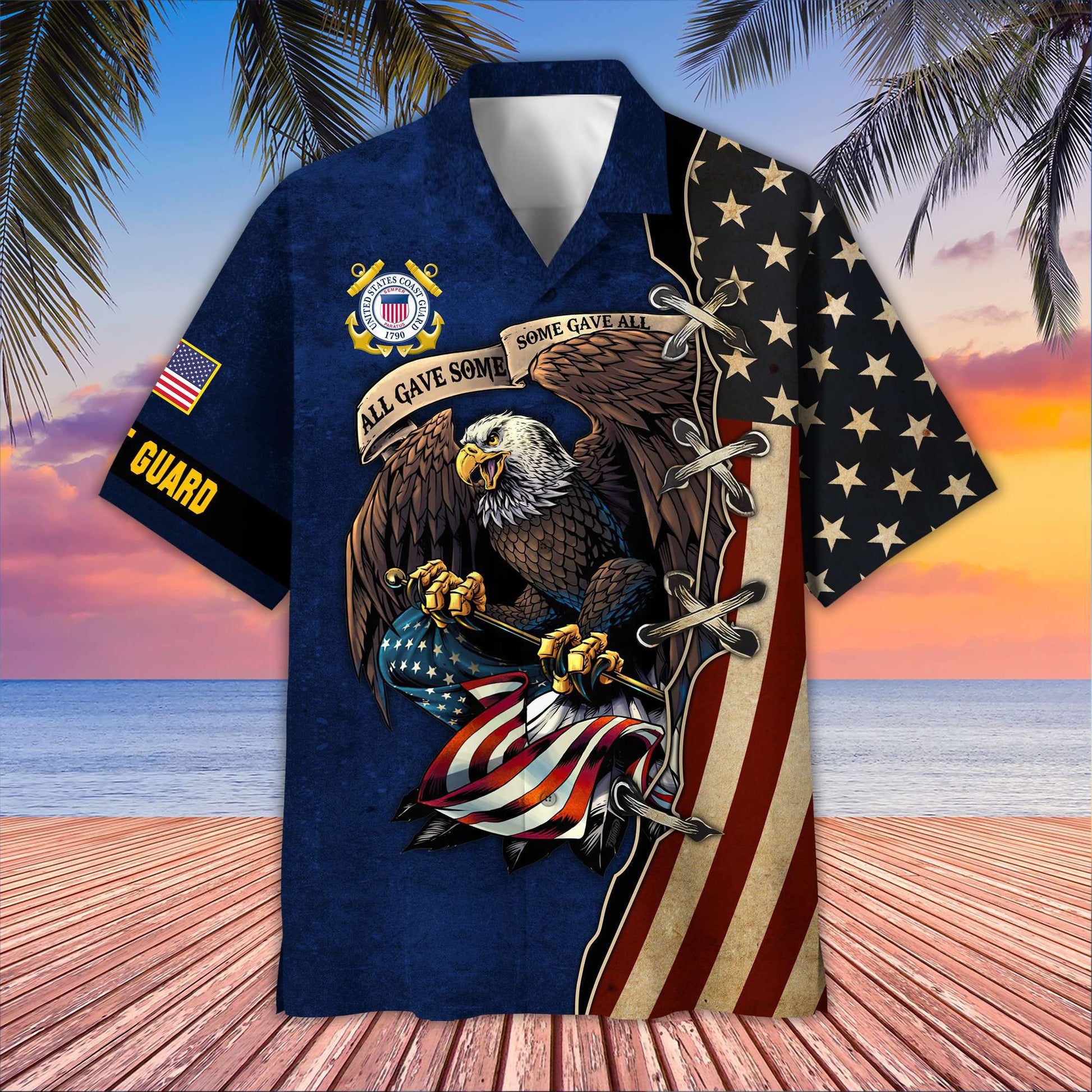 Premium USCG Hawaiian Shirt VPVC406005, Gifts For Coast Guard Veteran, Best Gifts On Father's Day, Armed Forces Day, Independence Day, Veterans Day.