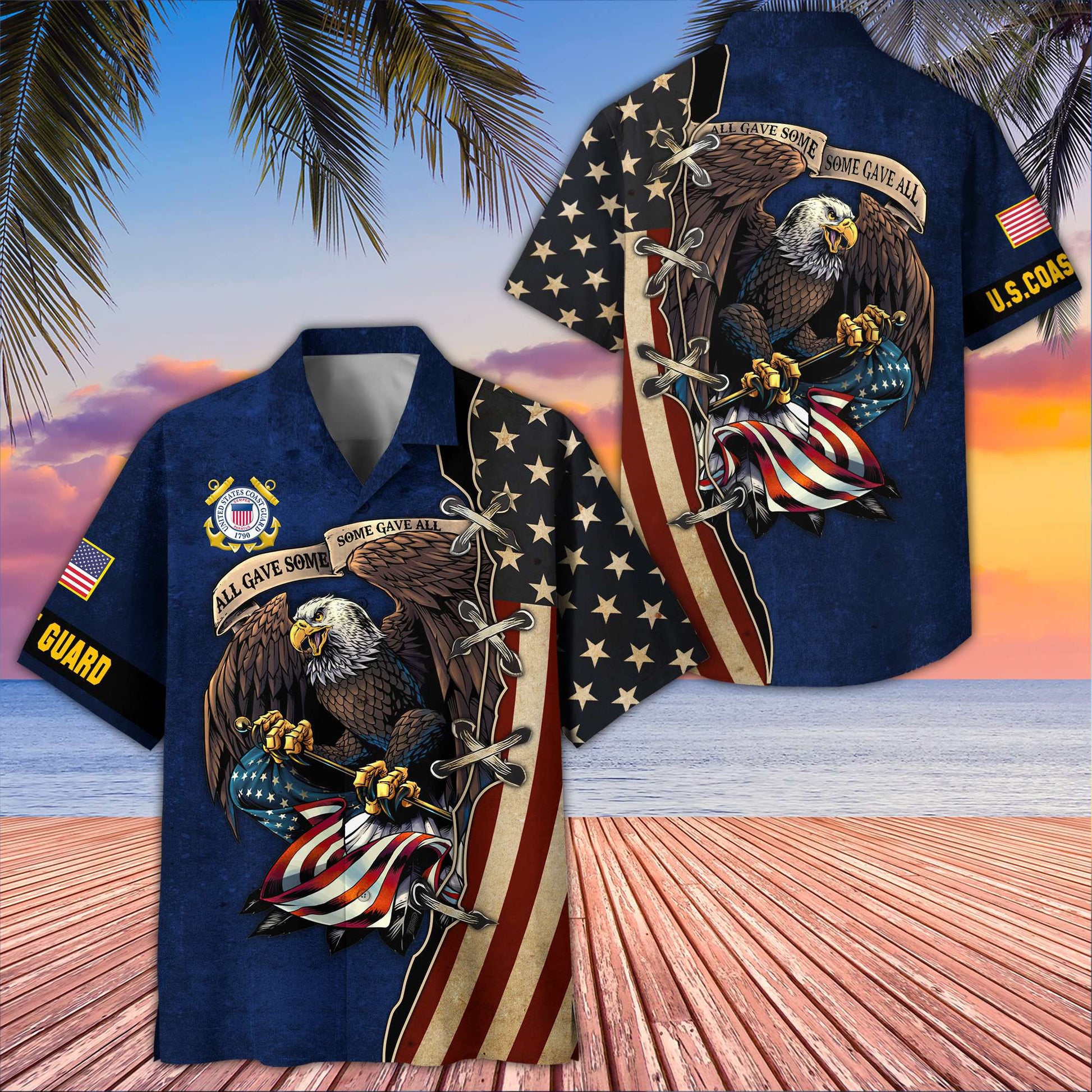 Premium USCG Hawaiian Shirt VPVC406005, Gifts For Coast Guard Veteran, Best Gifts On Father's Day, Armed Forces Day, Independence Day, Veterans Day.