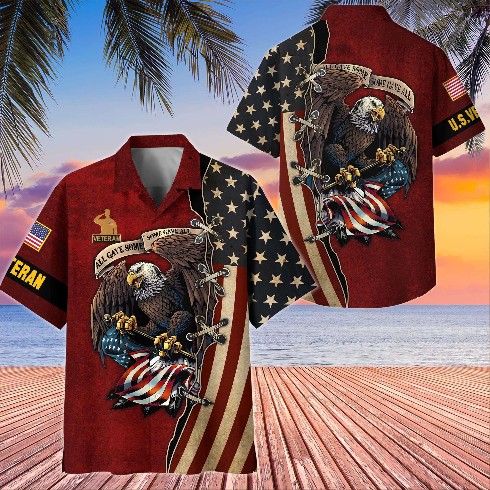 Premium US Veteran Hawaiian Shirt VPVC406007, Gifts For US Veteran, Best Gifts On Father's Day, Armed Forces Day, Independence Day, Veterans Day.