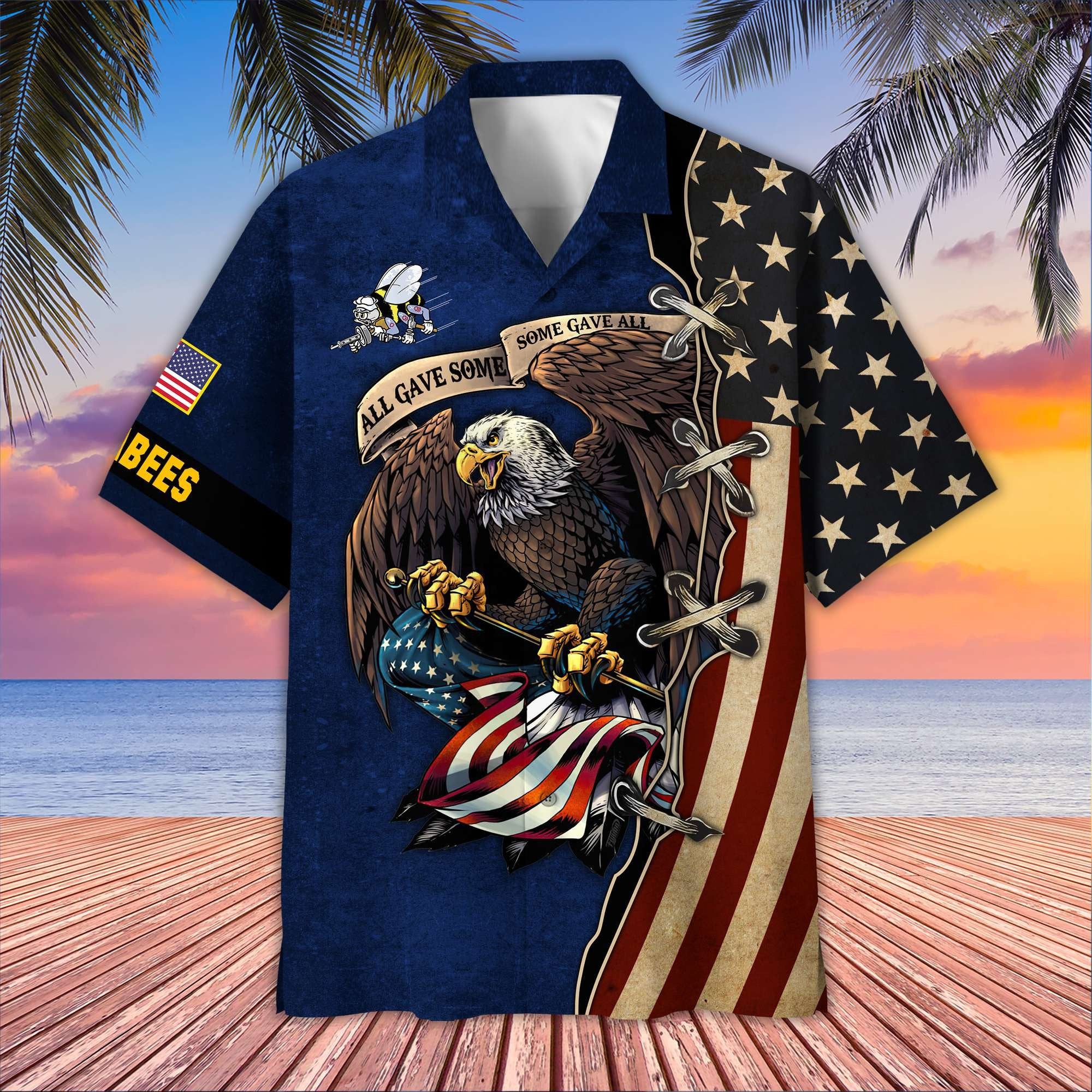 Premium US Seabees Hawaiian Shirt VPVC406009, Gifts For Seabees Veteran, Best Gifts On Father's Day, Armed Forces Day, Independence Day, Veterans Day.
