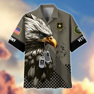 Unique US Army Hawaiian Shirt VPVC404710, Gifts For Army Veteran, Best Gifts On Father's Day, Independence Day, Veterans Day.