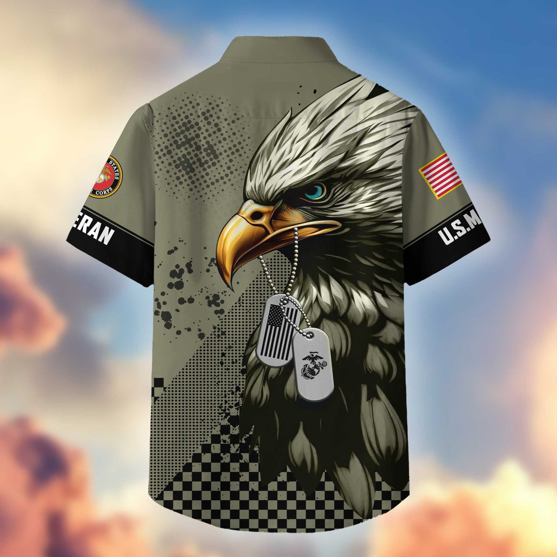 Unique USMC Hawaiian Shirt VPVC404711, Gifts For Marine Veteran, Best Gifts On Father's Day, Independence Day, Veterans Day.