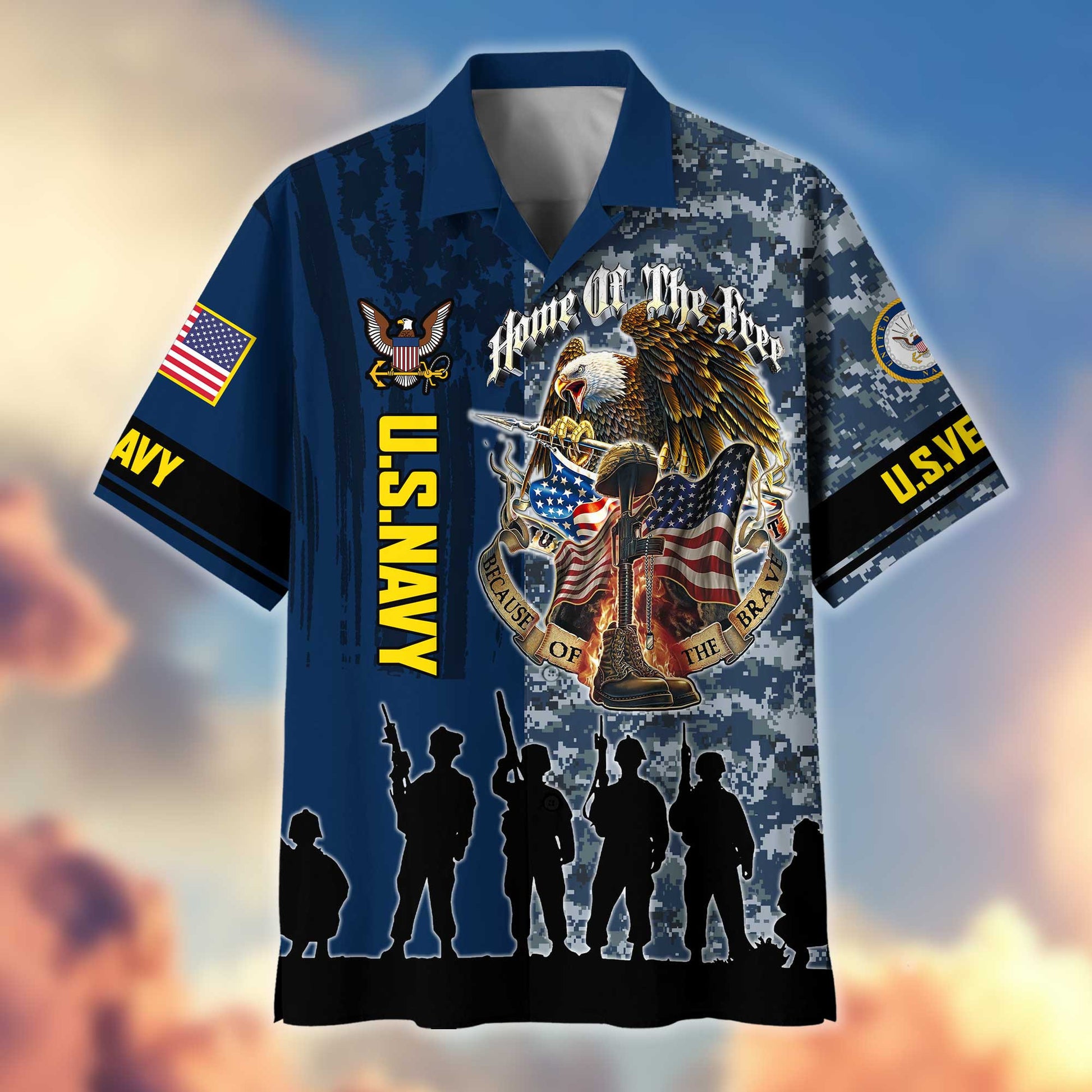 Premium US Navy Hawaiian Shirt VPVC404502 Gifts For Navy Veteran, Best Gifts On Father's Day, Armed Forces Day, Independence Day, Veterans Day.