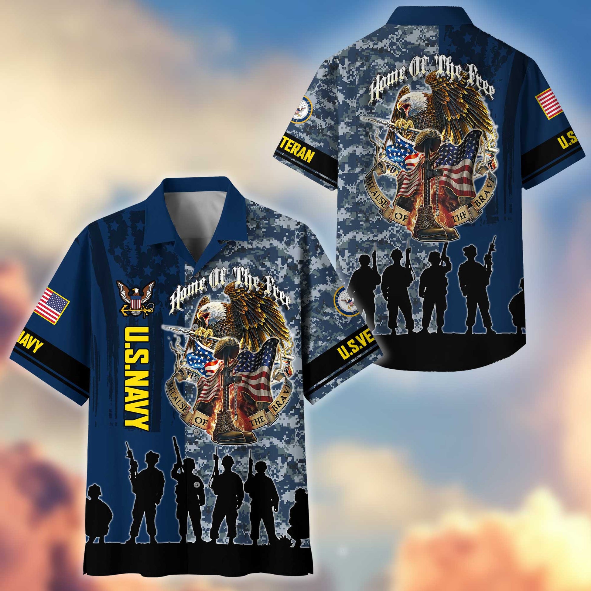 Premium US Navy Hawaiian Shirt VPVC404502 Gifts For Navy Veteran, Best Gifts On Father's Day, Armed Forces Day, Independence Day, Veterans Day.
