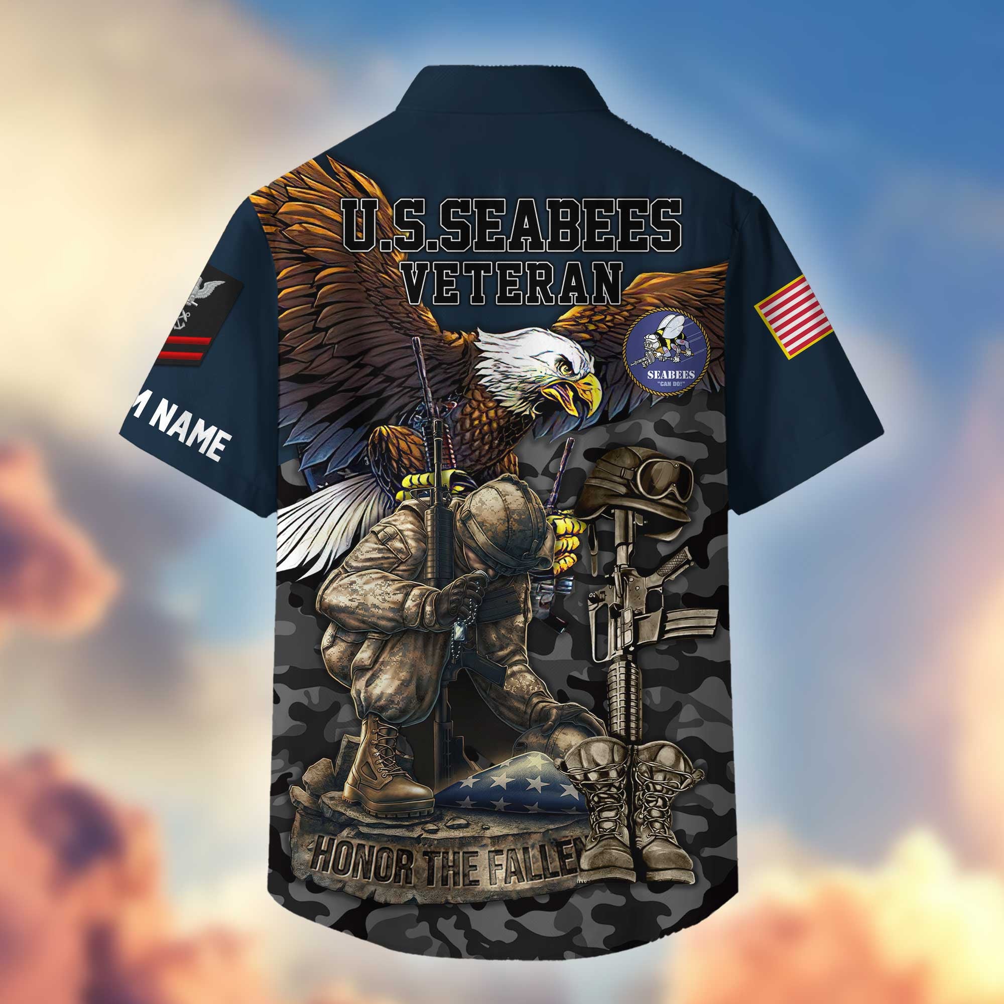 Premium Custom US Seabees Hawaiian Shirt VPVC404309, Gifts For US Seabees, Best Gifts On Father's Day, Armed Forces Day, Independence Day, Veterans Day.