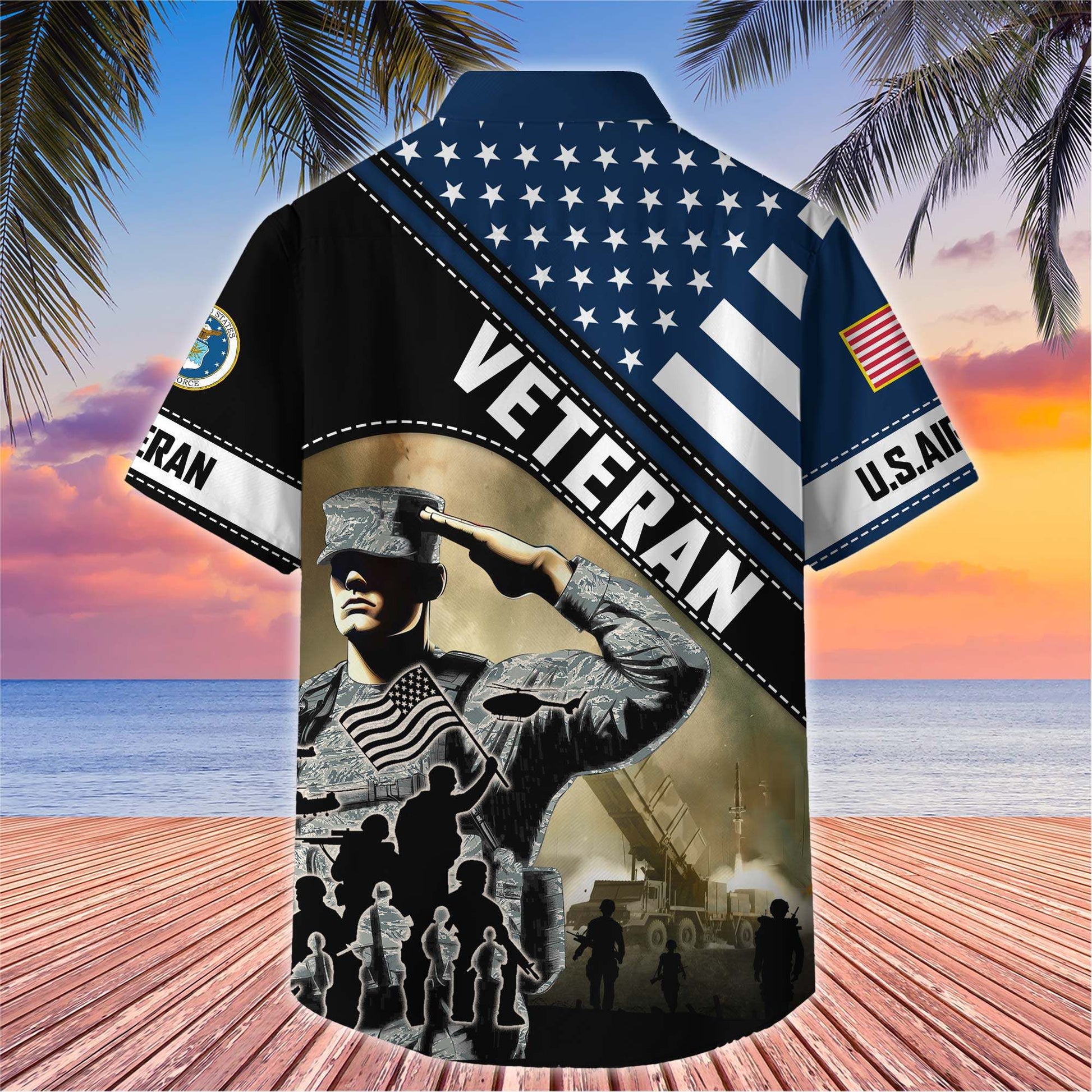 Premium US Veterans Hawaiian Shirt BPHN270513, Gifts For US Veterans, Gifts On Father's Day, Armed Forces Day, Veterans Day.
