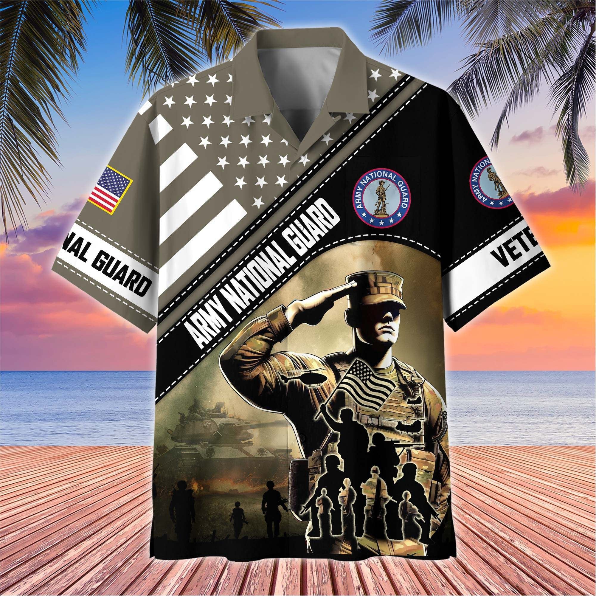 Premium US Veterans Hawaiian Shirt BPHN270513, Gifts For US Veterans, Gifts On Father's Day, Armed Forces Day, Veterans Day.
