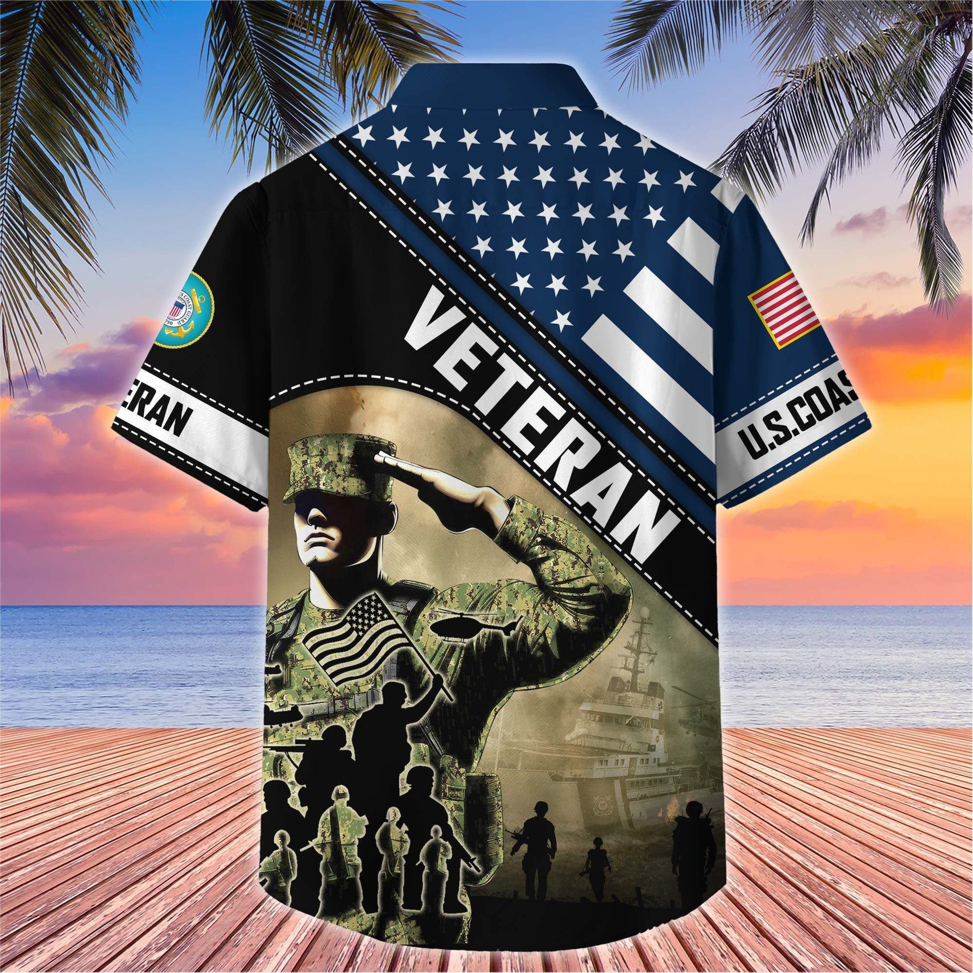 Premium US Veterans Hawaiian Shirt BPHN270513, Gifts For US Veterans, Gifts On Father's Day, Armed Forces Day, Veterans Day.