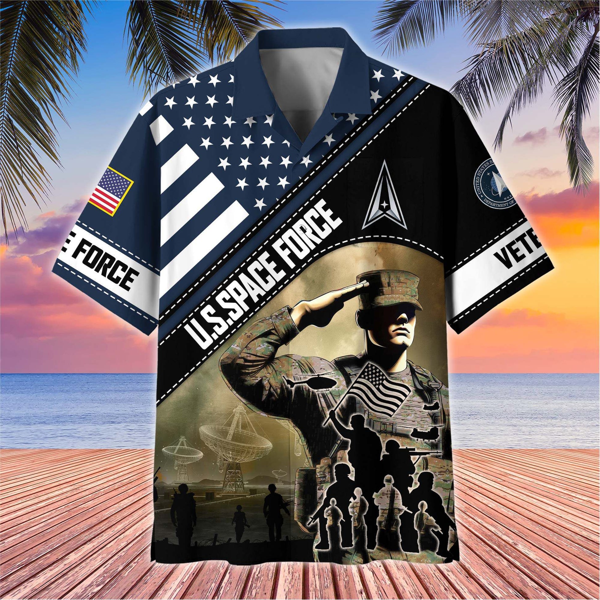 Premium US Veterans Hawaiian Shirt BPHN270513, Gifts For US Veterans, Gifts On Father's Day, Armed Forces Day, Veterans Day.