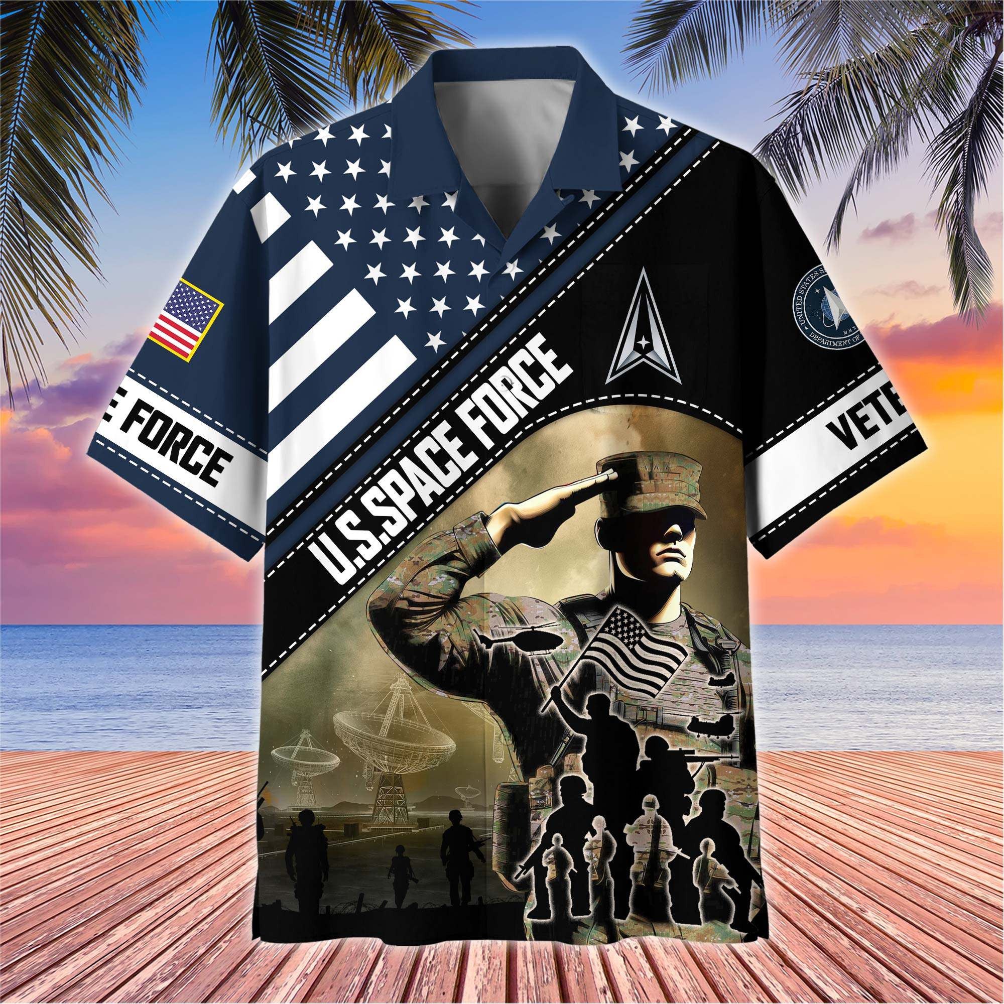 Premium US Veterans Hawaiian Shirt BPHN270513, Gifts For US Veterans, Gifts On Father's Day, Armed Forces Day, Veterans Day.