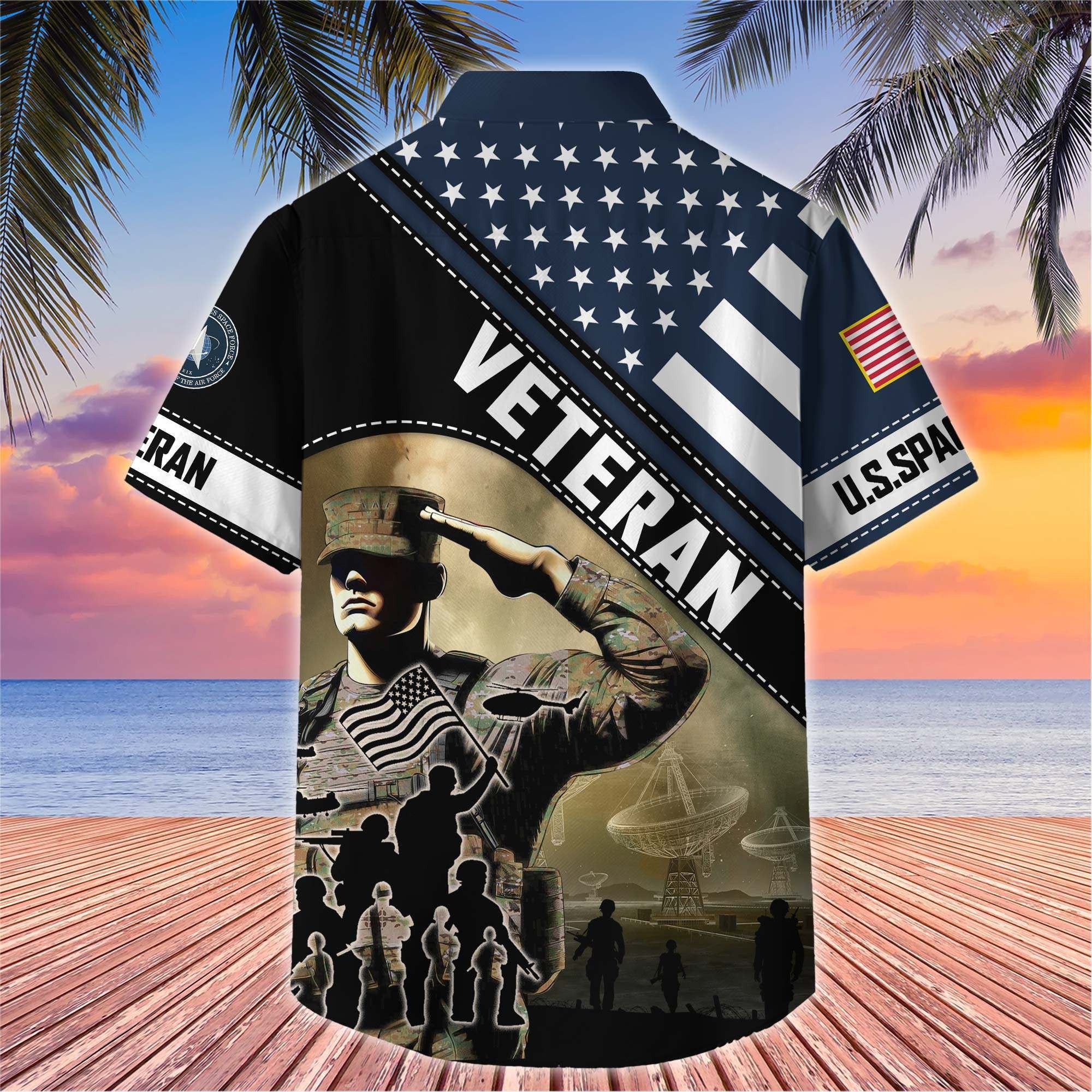 Premium US Veterans Hawaiian Shirt BPHN270513, Gifts For US Veterans, Gifts On Father's Day, Armed Forces Day, Veterans Day.