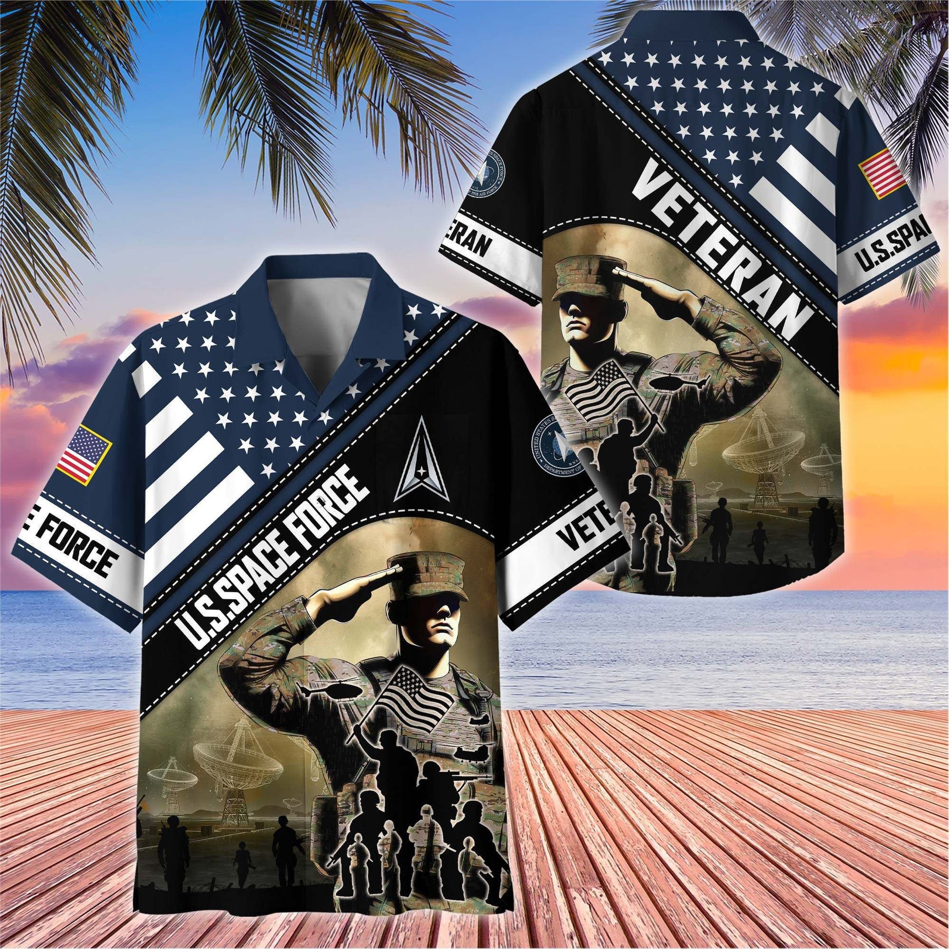 Premium US Veterans Hawaiian Shirt BPHN270513, Gifts For US Veterans, Gifts On Father's Day, Armed Forces Day, Veterans Day.