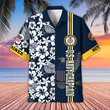 Premium US Navy Chaplain Retired Hawaiian Shirt BPVC290511