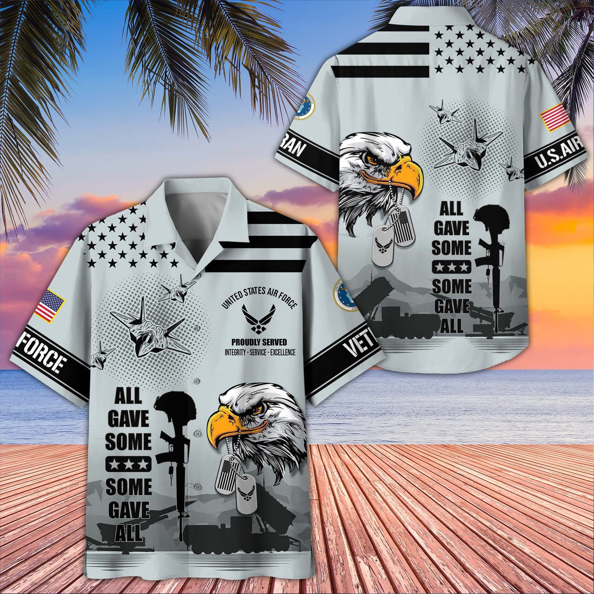 Premium US Veterans Hawaiian Shirt BPVC280501, Gifts For US Veterans, Gifts On Father's Day, Armed Forces Day, Veterans Day.