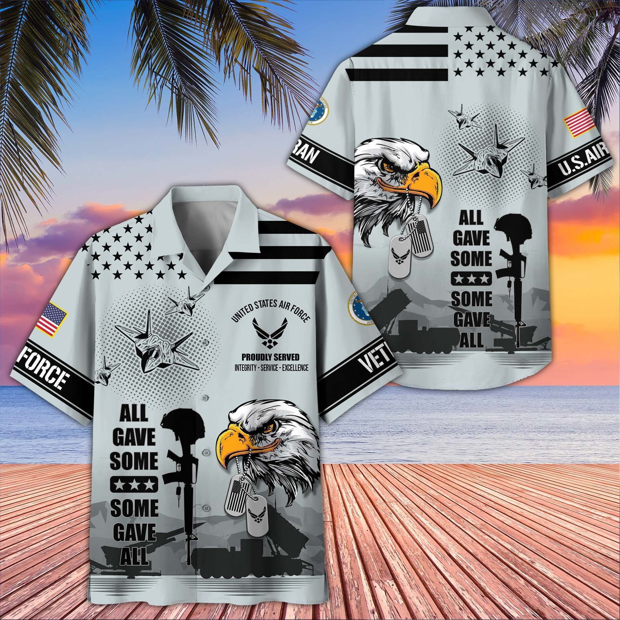 Premium US Veterans Hawaiian Shirt BPVC280501, Gifts For US Veterans, Gifts On Father's Day, Armed Forces Day, Veterans Day.