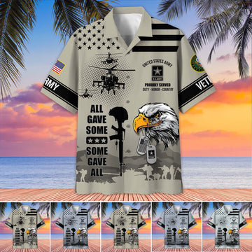 Premium US Veterans Hawaiian Shirt BPVC280501, Gifts For US Veterans, Gifts On Father's Day, Armed Forces Day, Veterans Day.