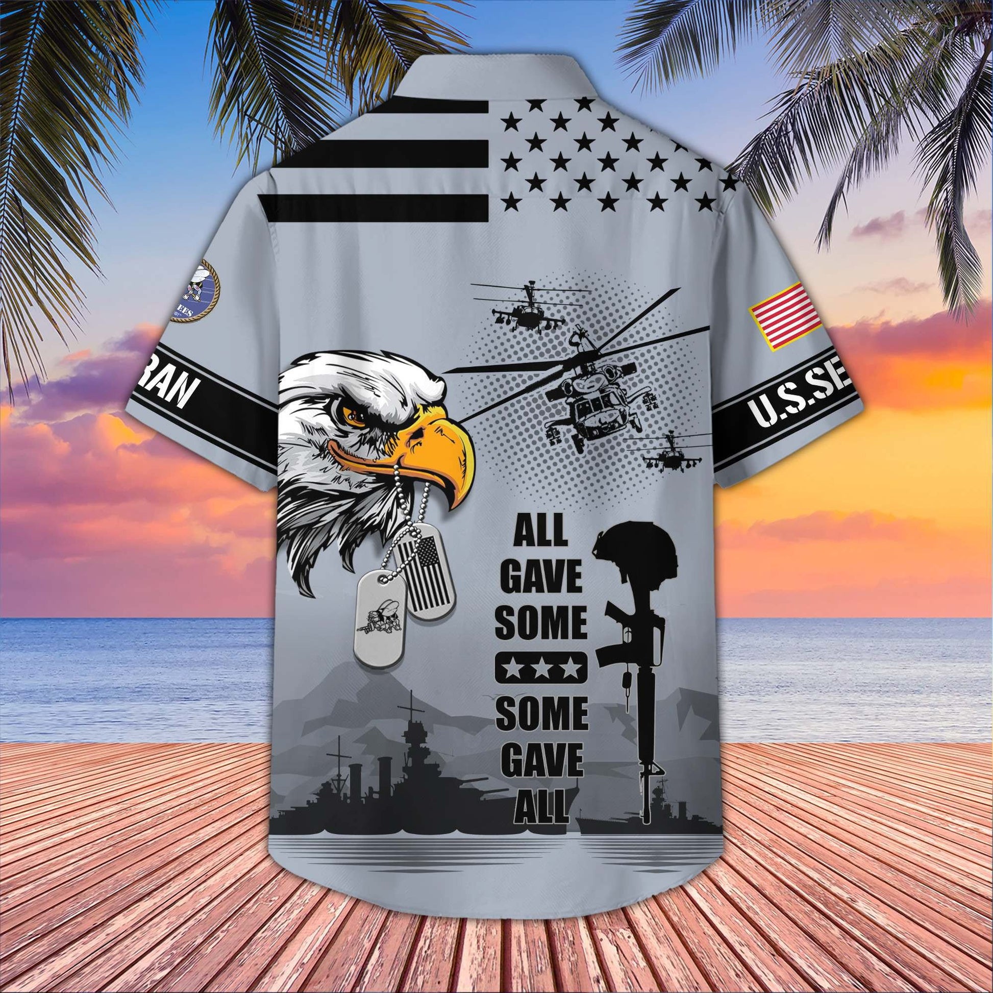 Premium US Veterans Hawaiian Shirt BPVC280501, Gifts For US Veterans, Gifts On Father's Day, Armed Forces Day, Veterans Day.