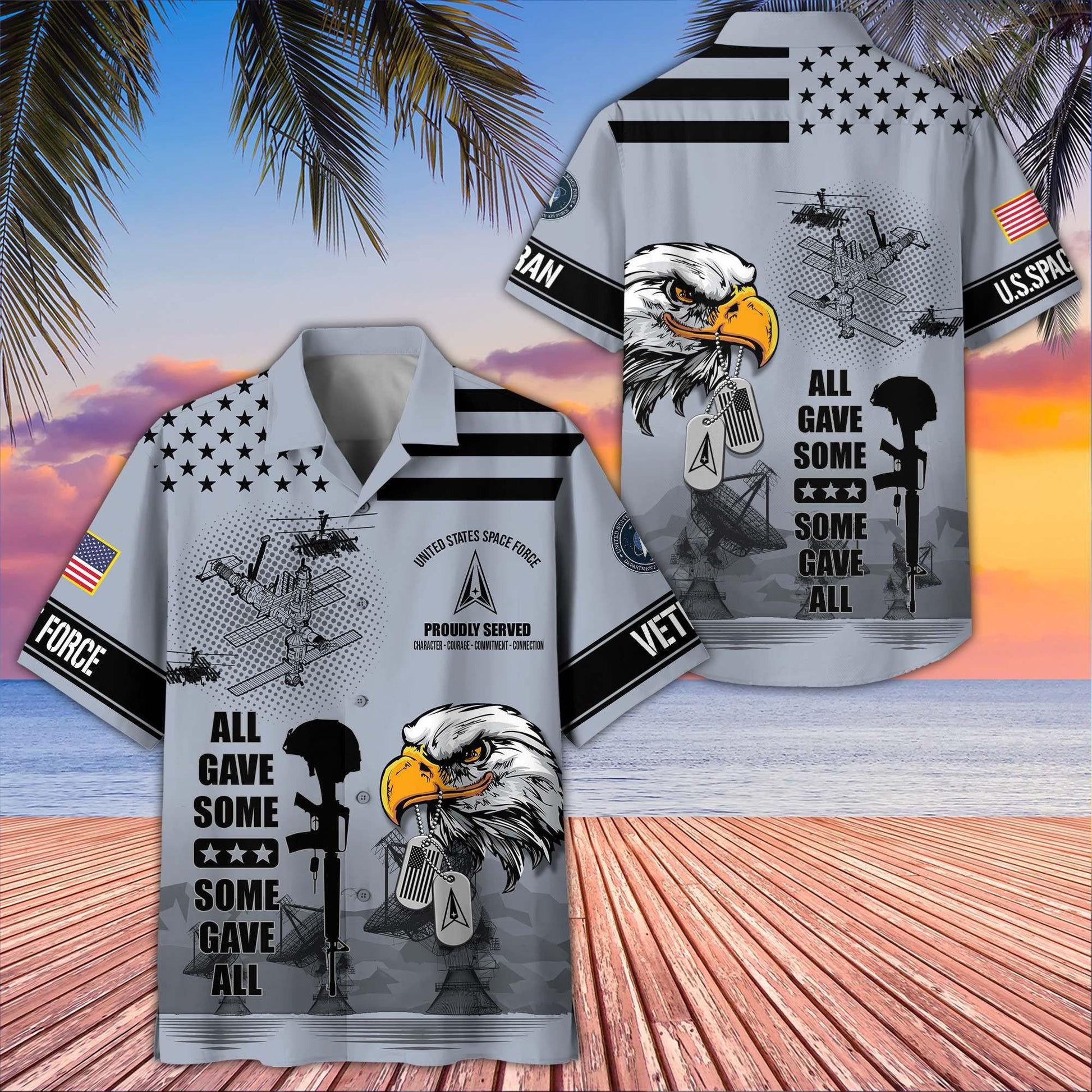 Premium US Veterans Hawaiian Shirt BPVC280501, Gifts For US Veterans, Gifts On Father's Day, Armed Forces Day, Veterans Day.