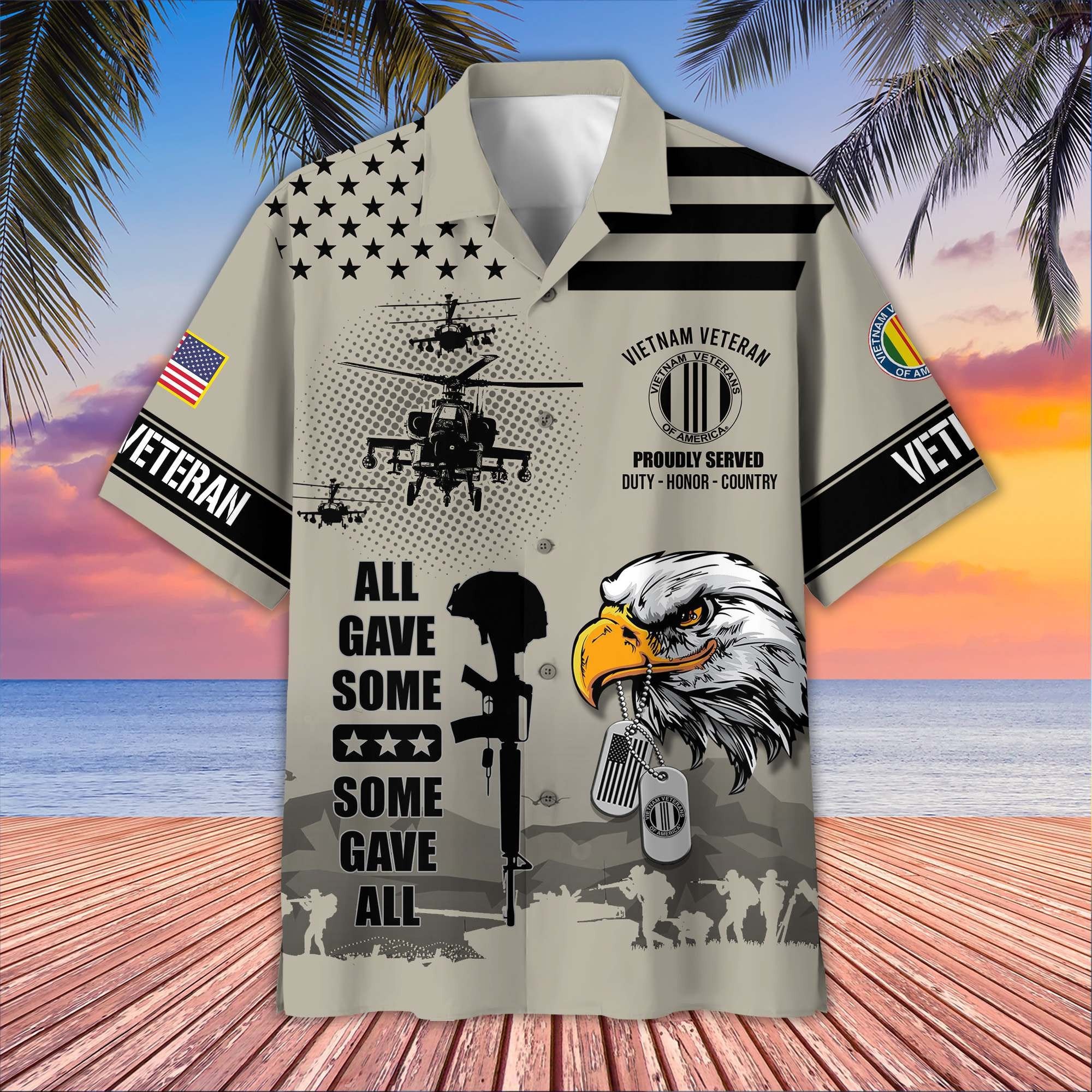Premium US Veterans Hawaiian Shirt BPVC280501, Gifts For US Veterans, Gifts On Father's Day, Armed Forces Day, Veterans Day.