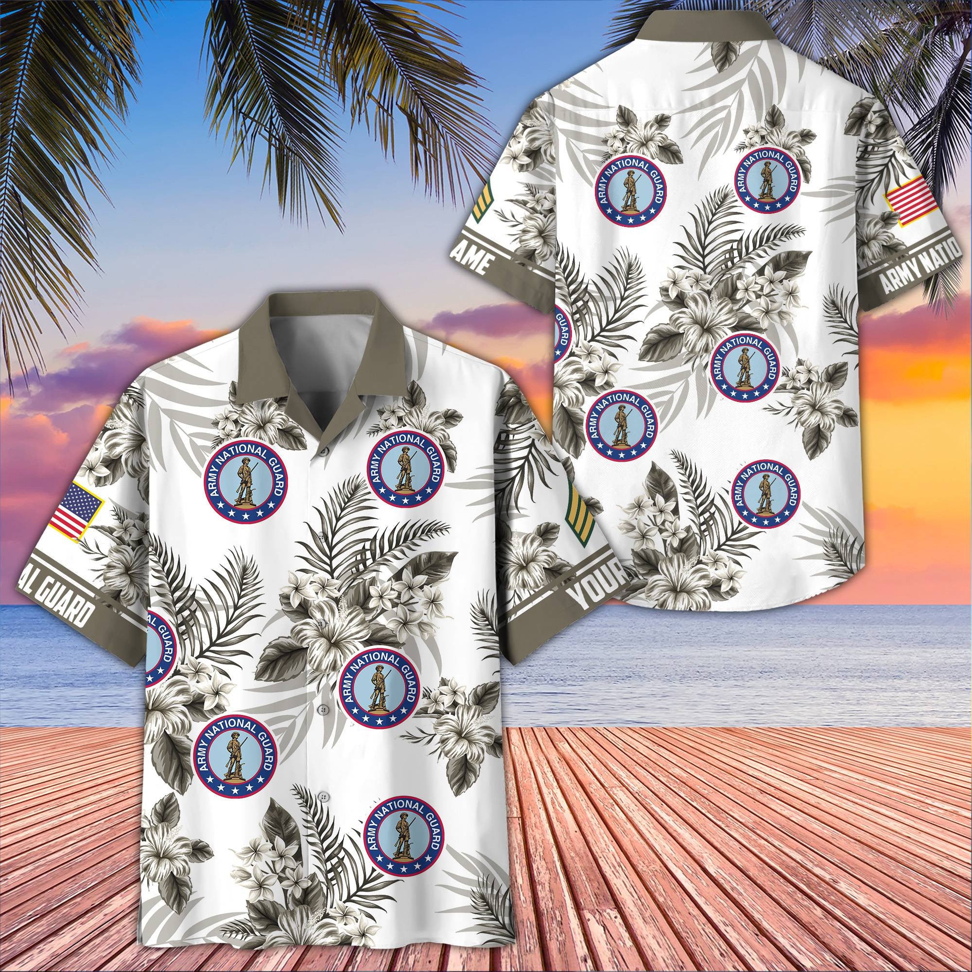 Premium Custom US Army National Guard Veteran Hawaiian Shirt VPVC406908, Gifts For Army National Guard Veteran, Best Gifts On Father's Day, Armed Forces Day, Independence Day, Veterans Day.