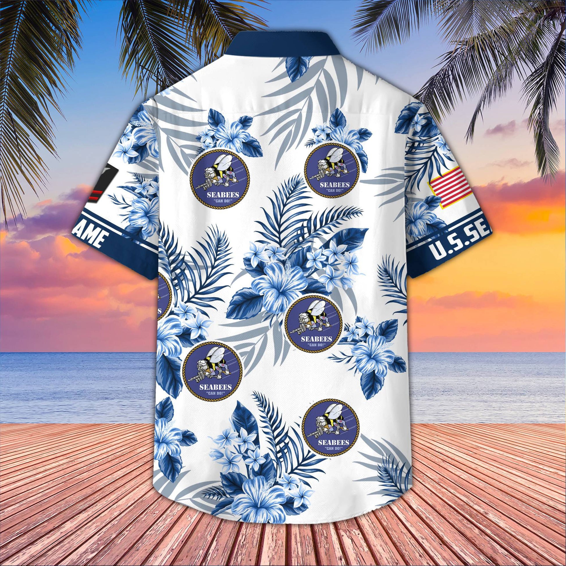 Premium Custom US Seabees Hawaiian Shirt VPVC406909, Gifts For Seabees Veteran, Best Gifts On Father's Day, Armed Forces Day, Independence Day, Veterans Day.