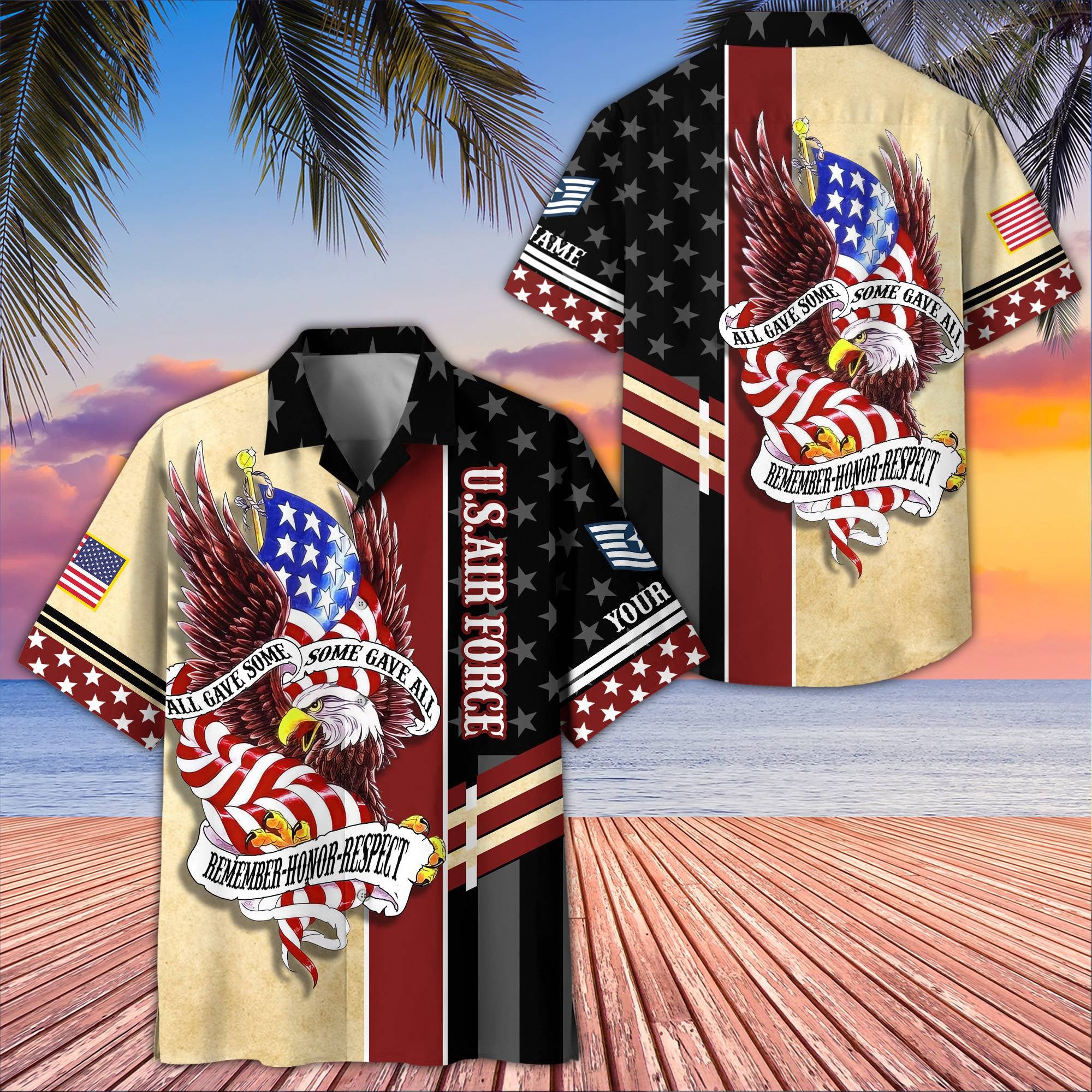 USAF Custom Hawaiian Shirt VPVC407004, Gifts For Air Force Veteran, Best Gifts On Father's Day, Armed Forces Day, Independence Day, Veterans Day.