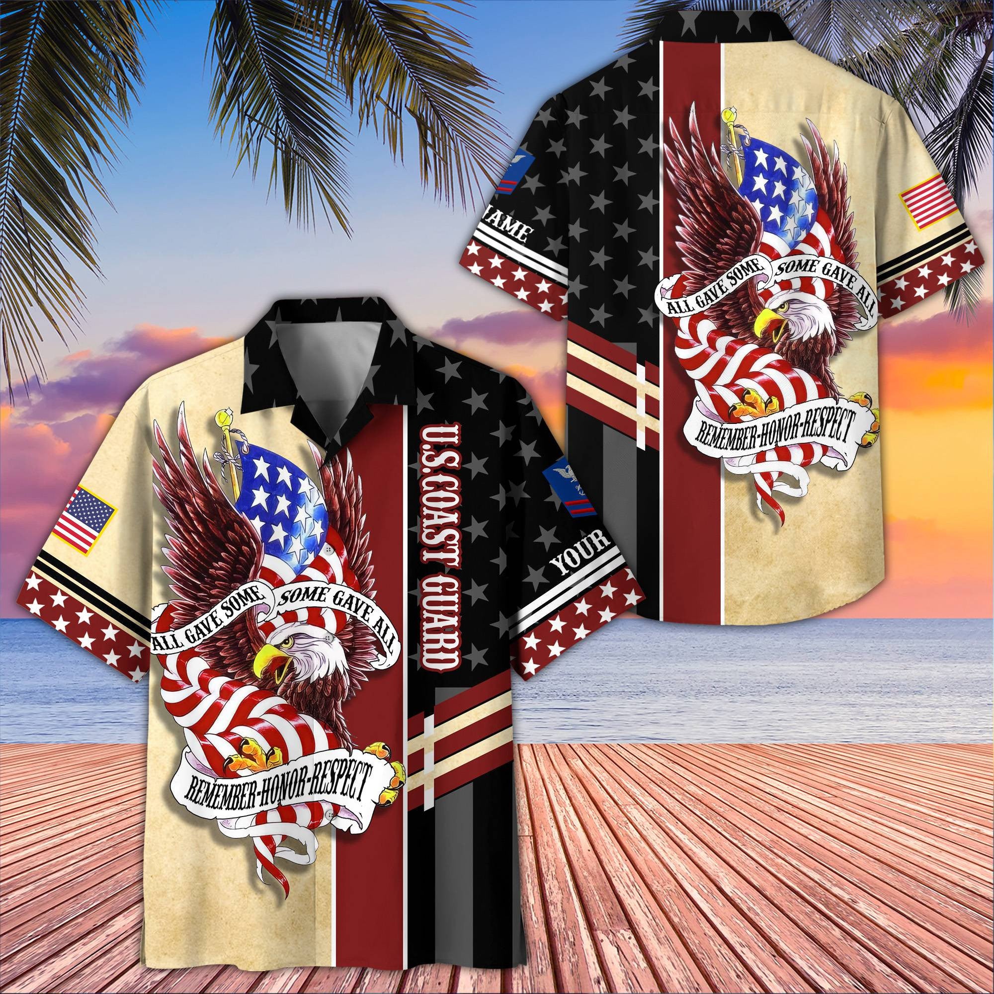 USCG Custom Hawaiian Shirt VPVC407005, Gifts For Coast Guard Veteran, Best Gifts On Father's Day, Armed Forces Day, Independence Day, Veterans Day.