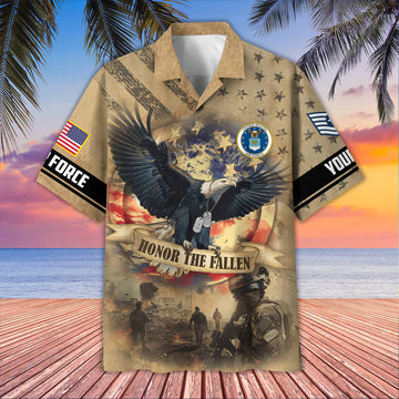 Premium Custom USAF Hawaiian Shirt VPVC407104, Gifts For Air Force Veteran, Best Gifts On Father's Day, Armed Forces Day, Independence Day, Veterans Day.
