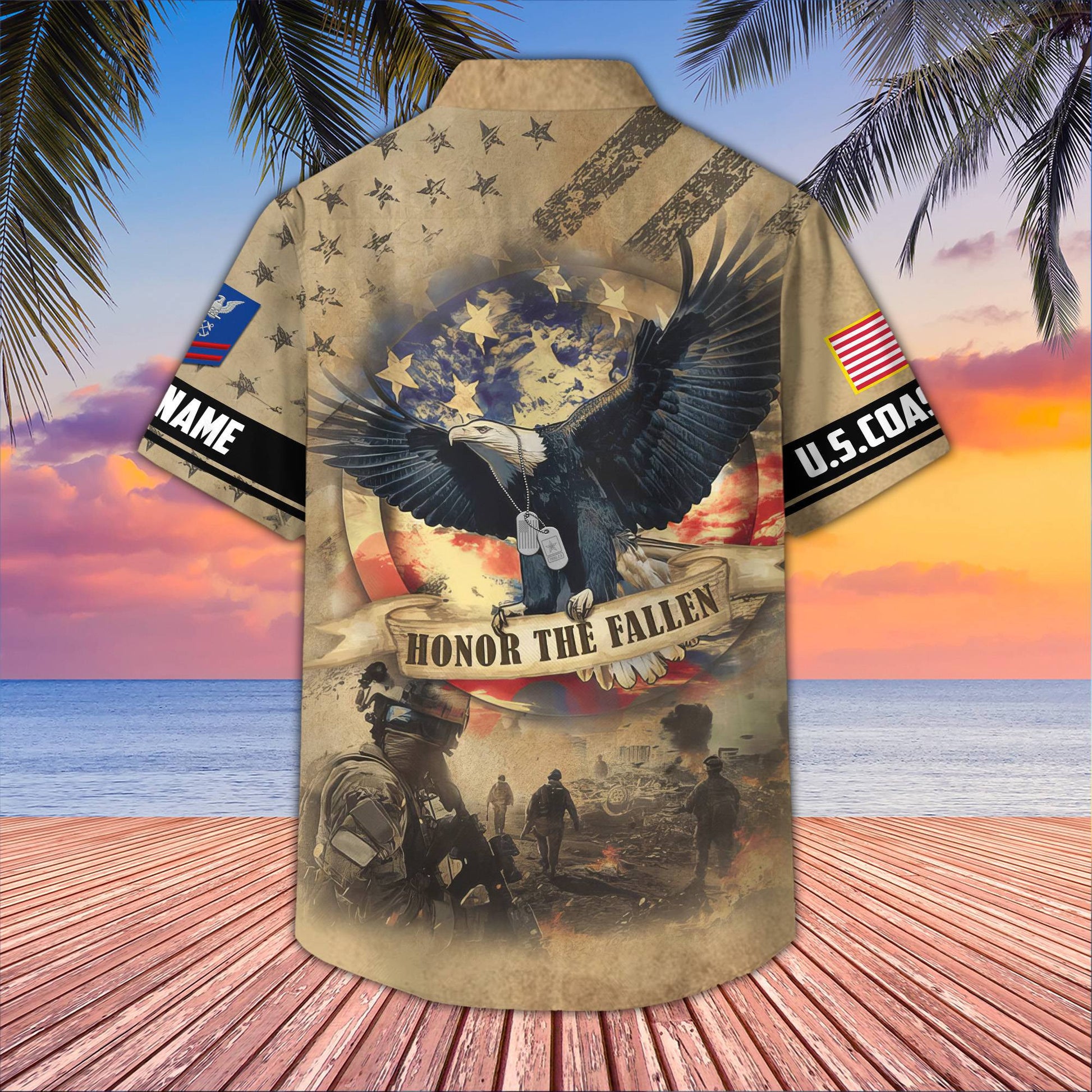 Premium Custom USCG Hawaiian Shirt VPVC407105, Gifts For Coast Guard Veteran, Best Gifts On Father's Day, Armed Forces Day, Independence Day, Veterans Day.