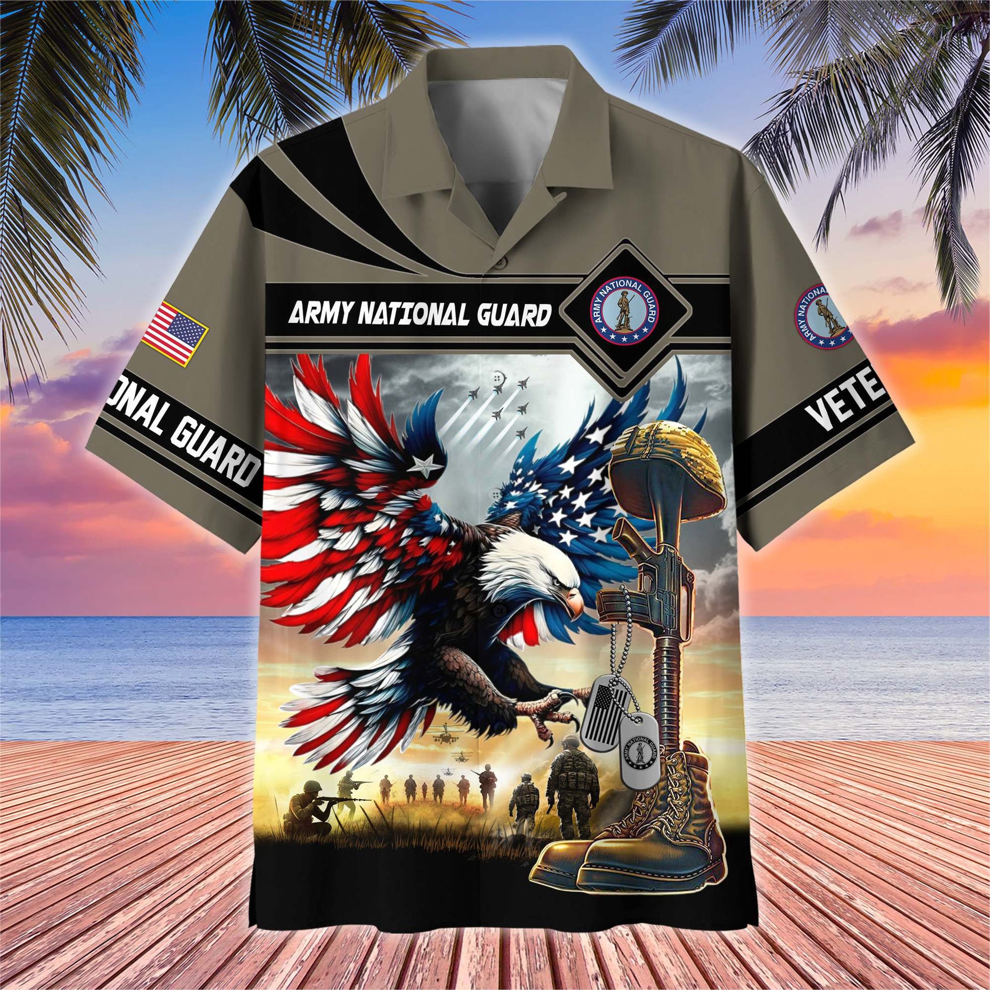 Premium US Veterans Hawaiian Shirt BPHN270512, Gifts For US Veterans, Gifts On Father's Day, Armed Forces Day, Veterans Day.