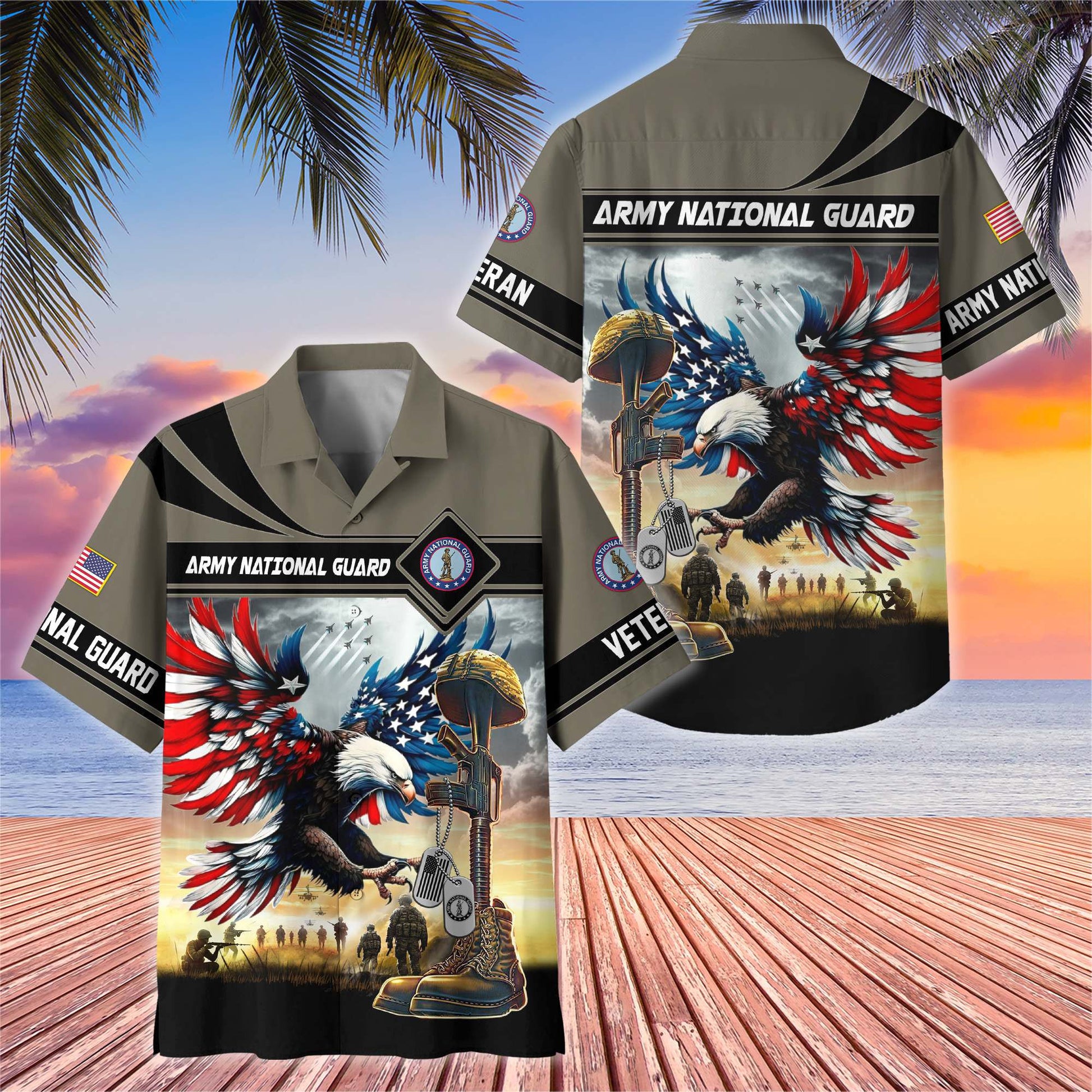 Premium US Veterans Hawaiian Shirt BPHN270512, Gifts For US Veterans, Gifts On Father's Day, Armed Forces Day, Veterans Day.