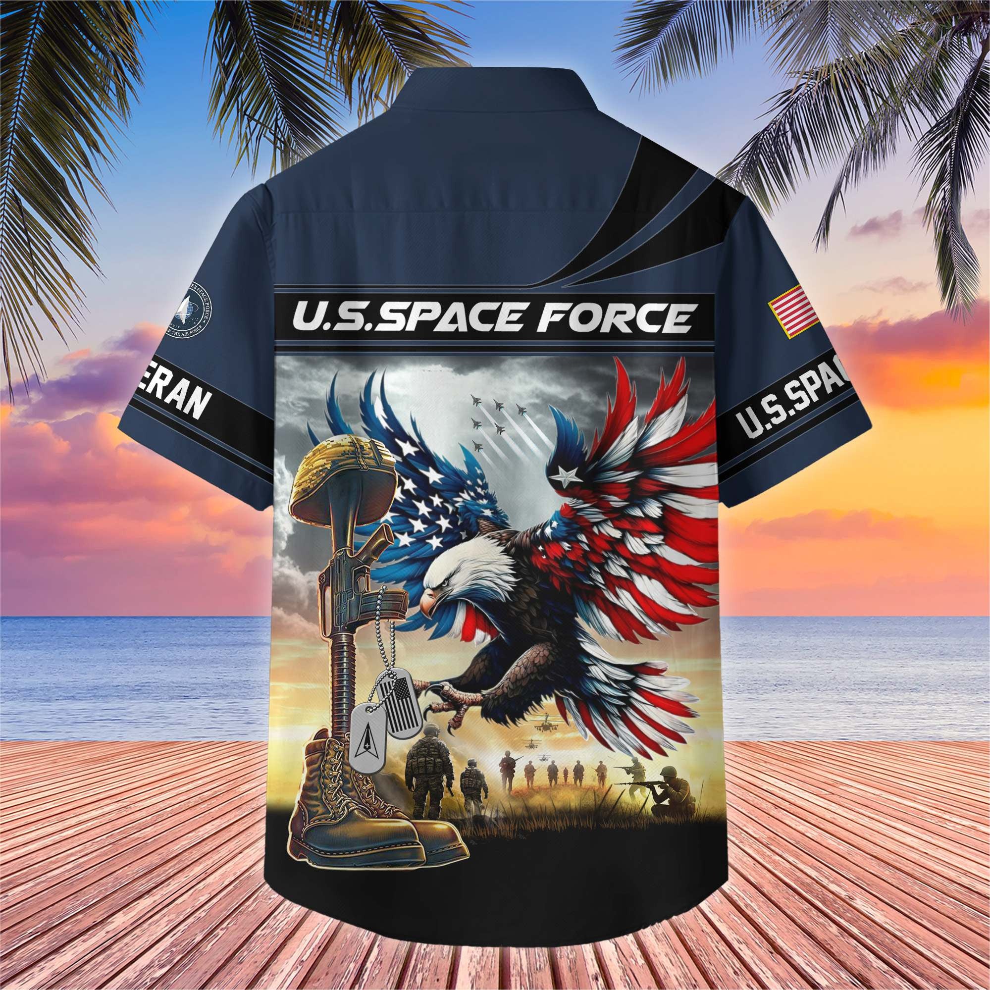 Premium US Veterans Hawaiian Shirt BPHN270512, Gifts For US Veterans, Gifts On Father's Day, Armed Forces Day, Veterans Day.