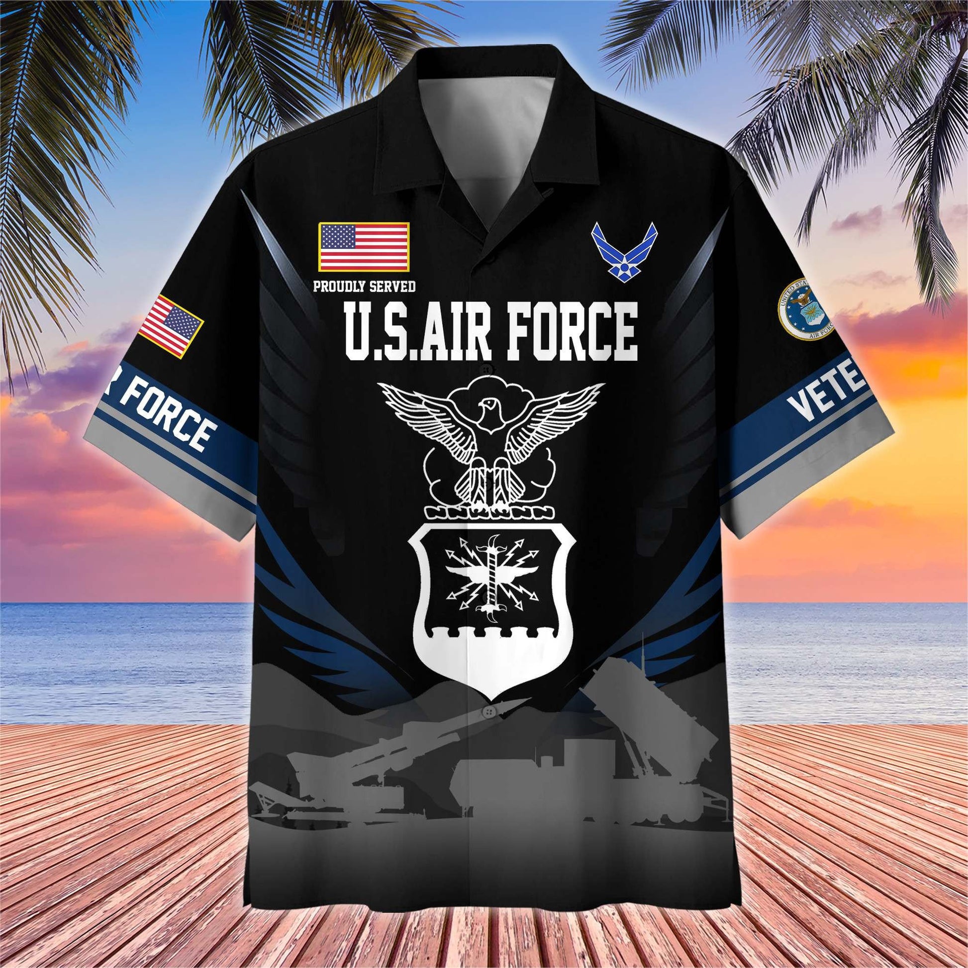 Premium US Veterans Hawaiian Shirt BPHN040612, Gifts For US Veterans, Gifts On Father's Day, Armed Forces Day, Veterans Day.