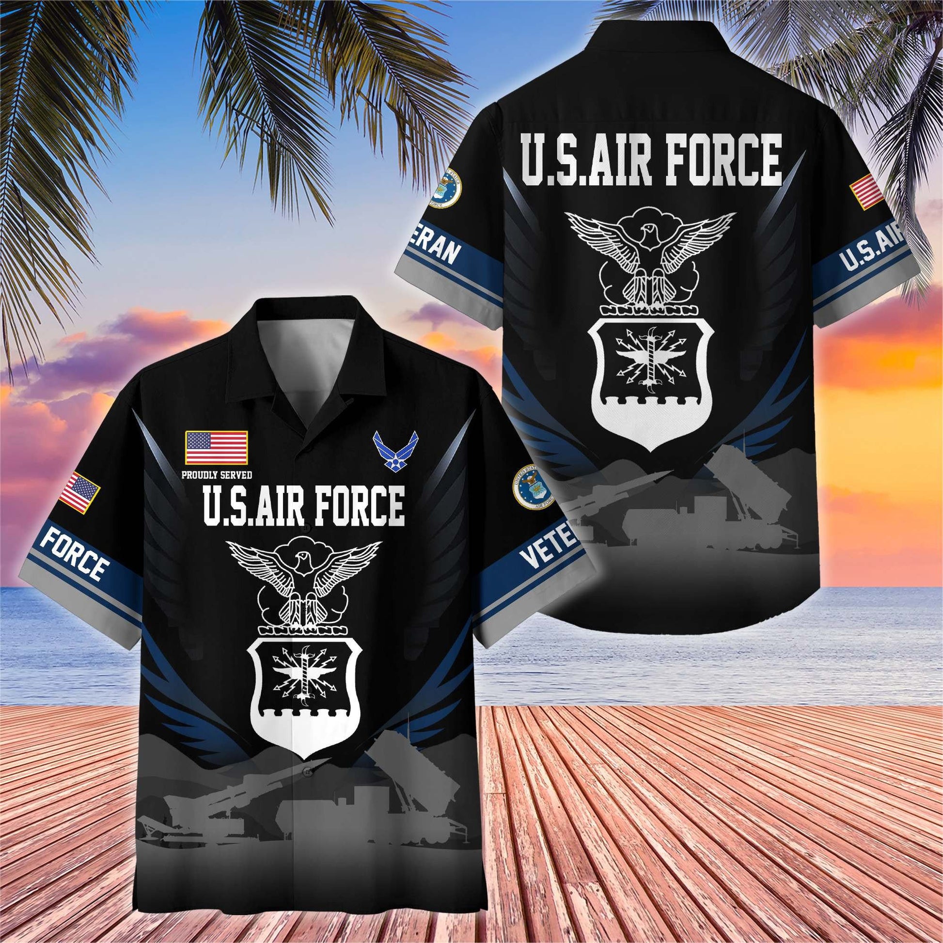 Premium US Veterans Hawaiian Shirt BPHN040612, Gifts For US Veterans, Gifts On Father's Day, Armed Forces Day, Veterans Day.