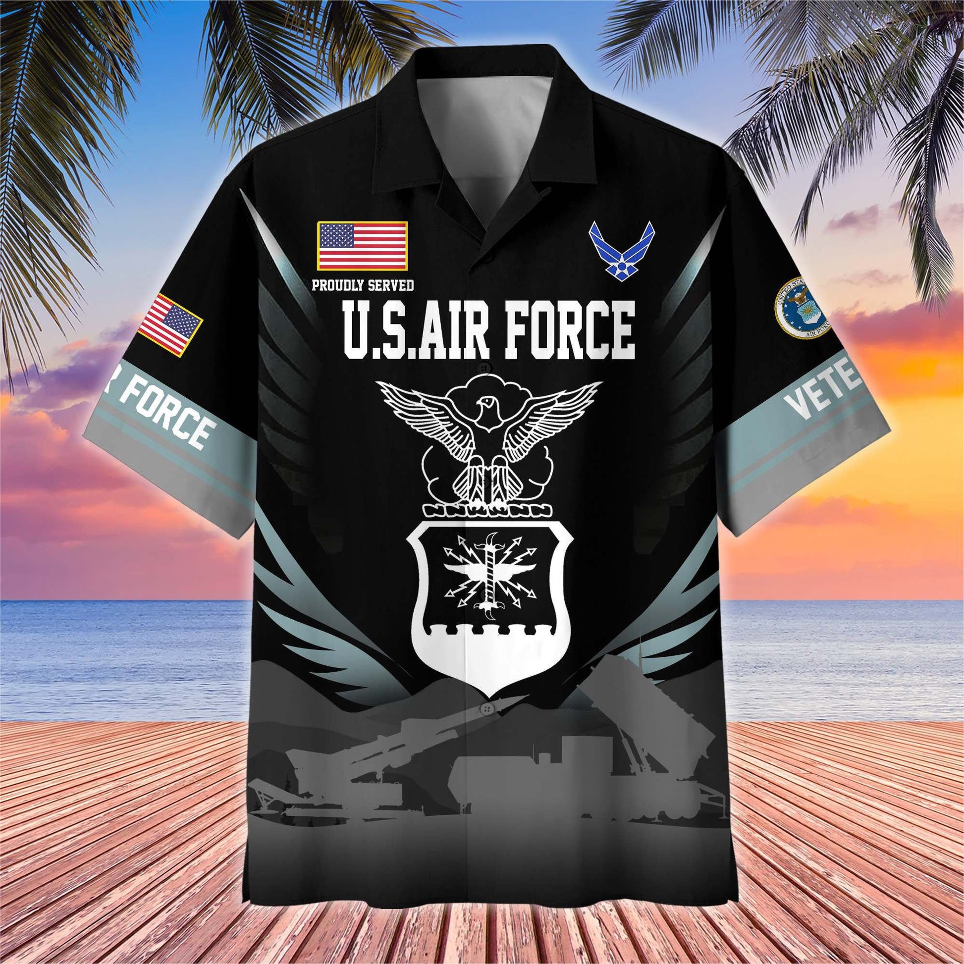 Premium US Veterans Hawaiian Shirt BPHN040612, Gifts For US Veterans, Gifts On Father's Day, Armed Forces Day, Veterans Day.