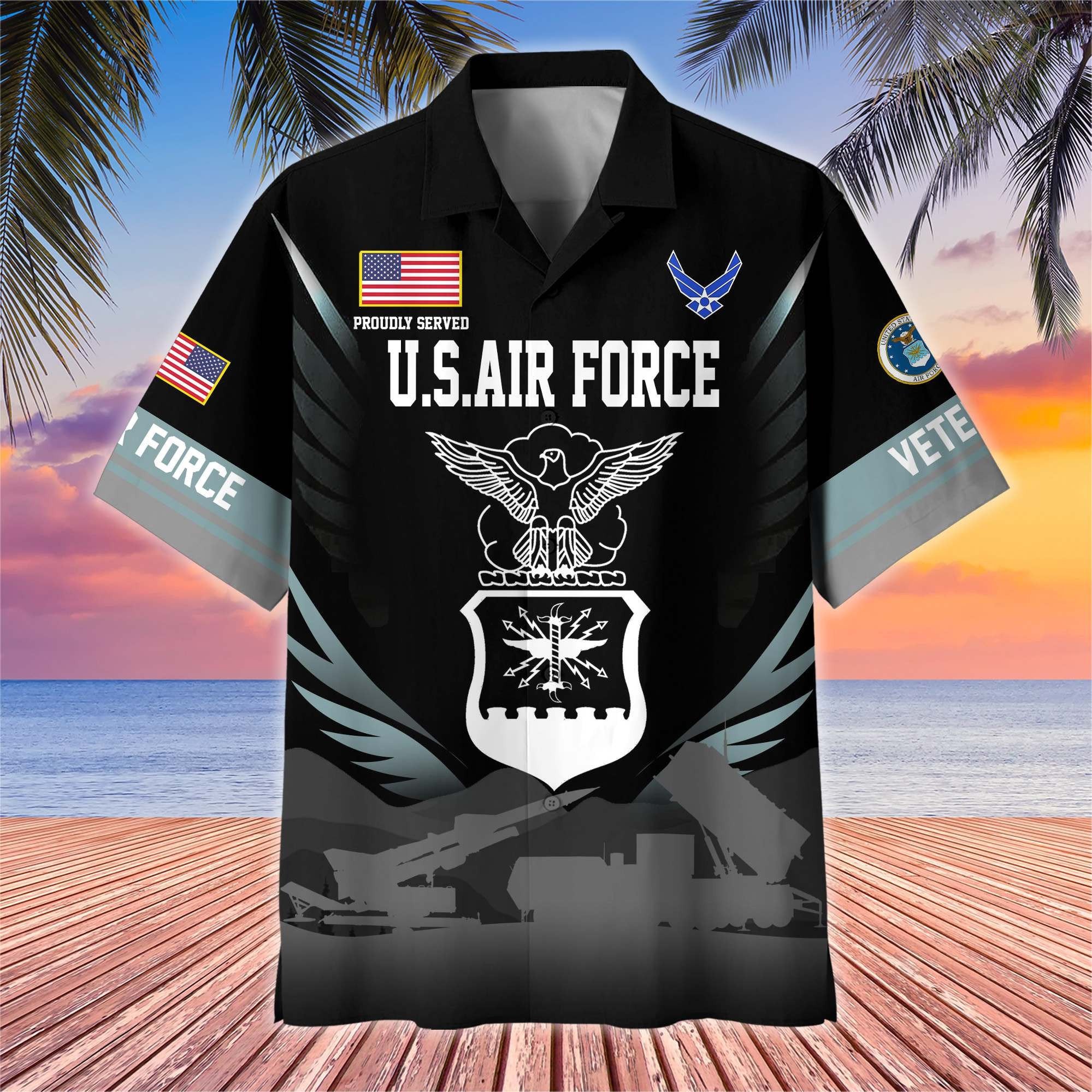 Premium US Veterans Hawaiian Shirt BPHN040612, Gifts For US Veterans, Gifts On Father's Day, Armed Forces Day, Veterans Day.