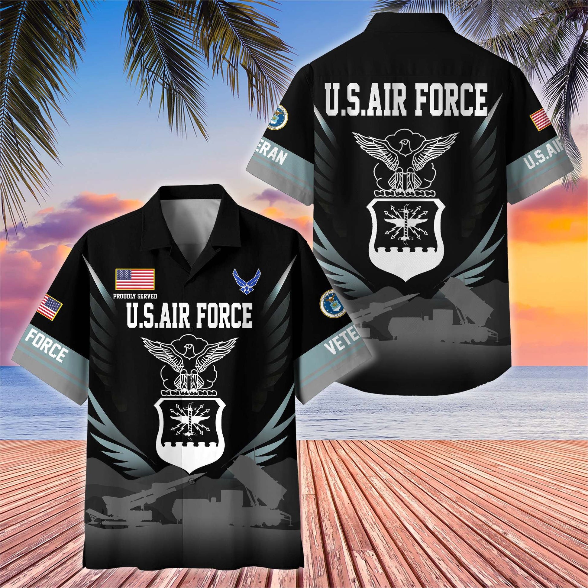 Premium US Veterans Hawaiian Shirt BPHN040612, Gifts For US Veterans, Gifts On Father's Day, Armed Forces Day, Veterans Day.