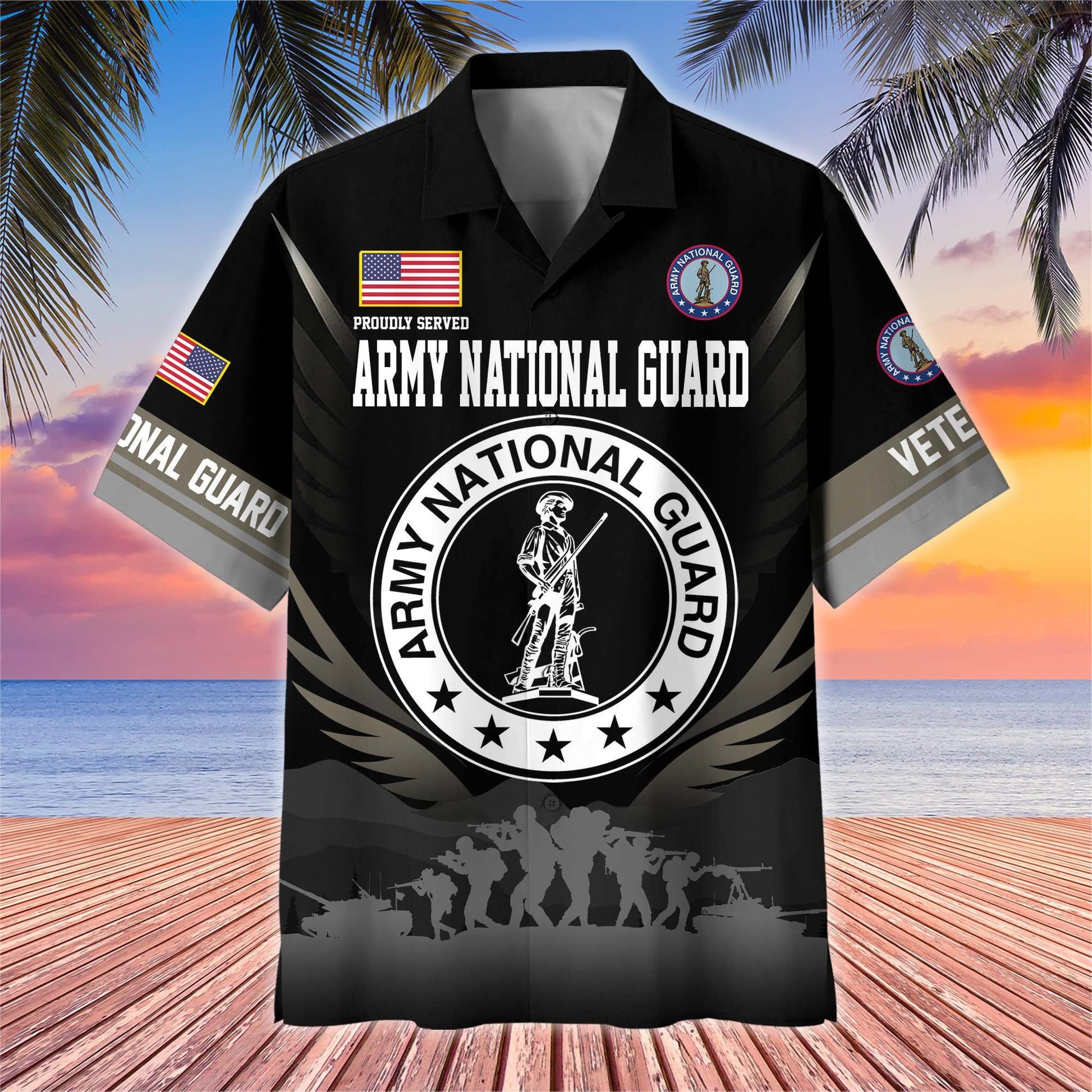 Premium US Veterans Hawaiian Shirt BPHN040612, Gifts For US Veterans, Gifts On Father's Day, Armed Forces Day, Veterans Day.