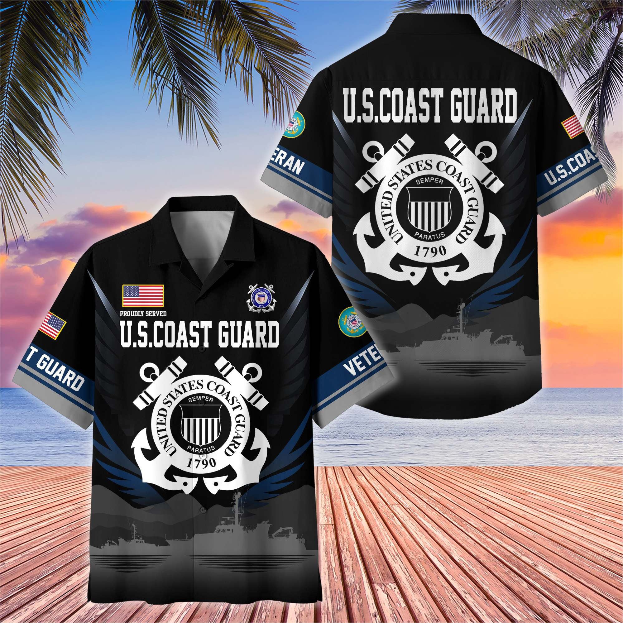 Premium US Veterans Hawaiian Shirt BPHN040612, Gifts For US Veterans, Gifts On Father's Day, Armed Forces Day, Veterans Day.