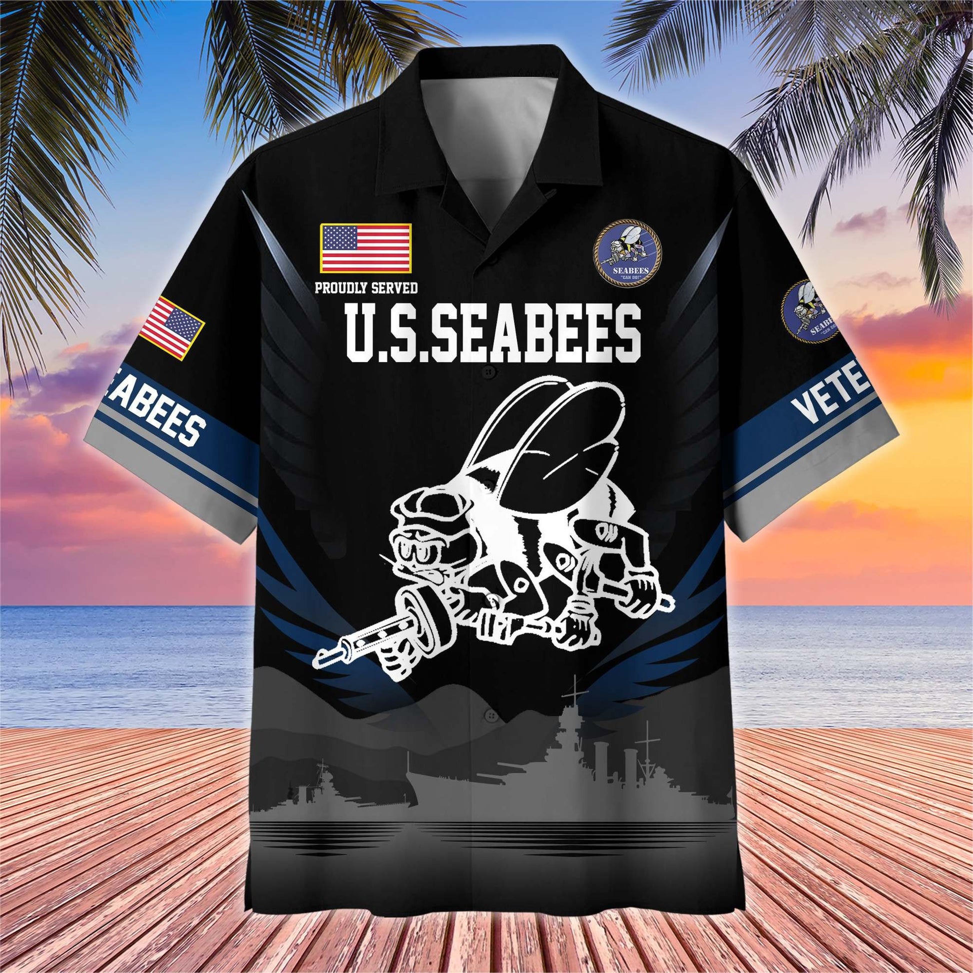 Premium US Veterans Hawaiian Shirt BPHN040612, Gifts For US Veterans, Gifts On Father's Day, Armed Forces Day, Veterans Day.