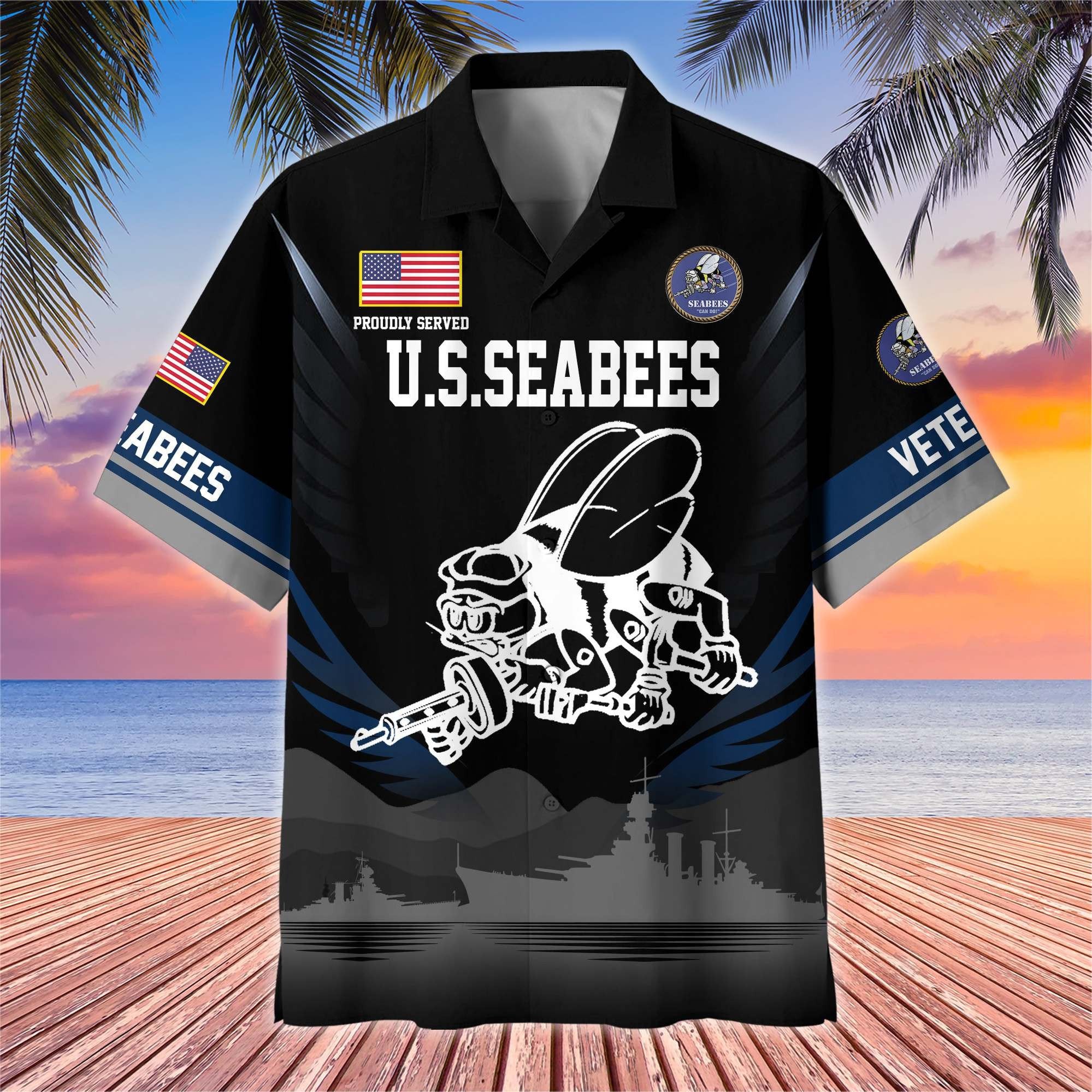 Premium US Veterans Hawaiian Shirt BPHN040612, Gifts For US Veterans, Gifts On Father's Day, Armed Forces Day, Veterans Day.