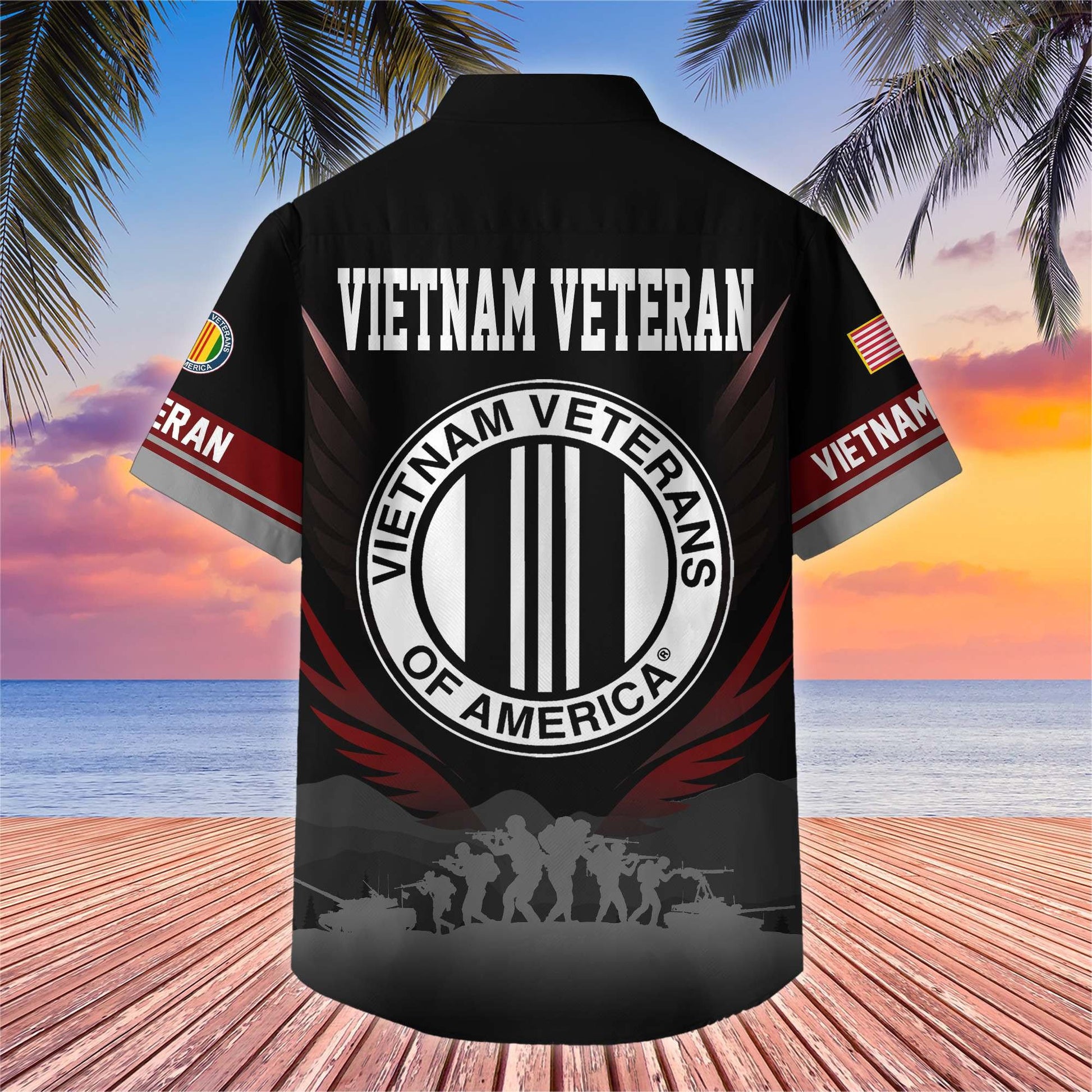 Premium US Veterans Hawaiian Shirt BPHN040612, Gifts For US Veterans, Gifts On Father's Day, Armed Forces Day, Veterans Day.
