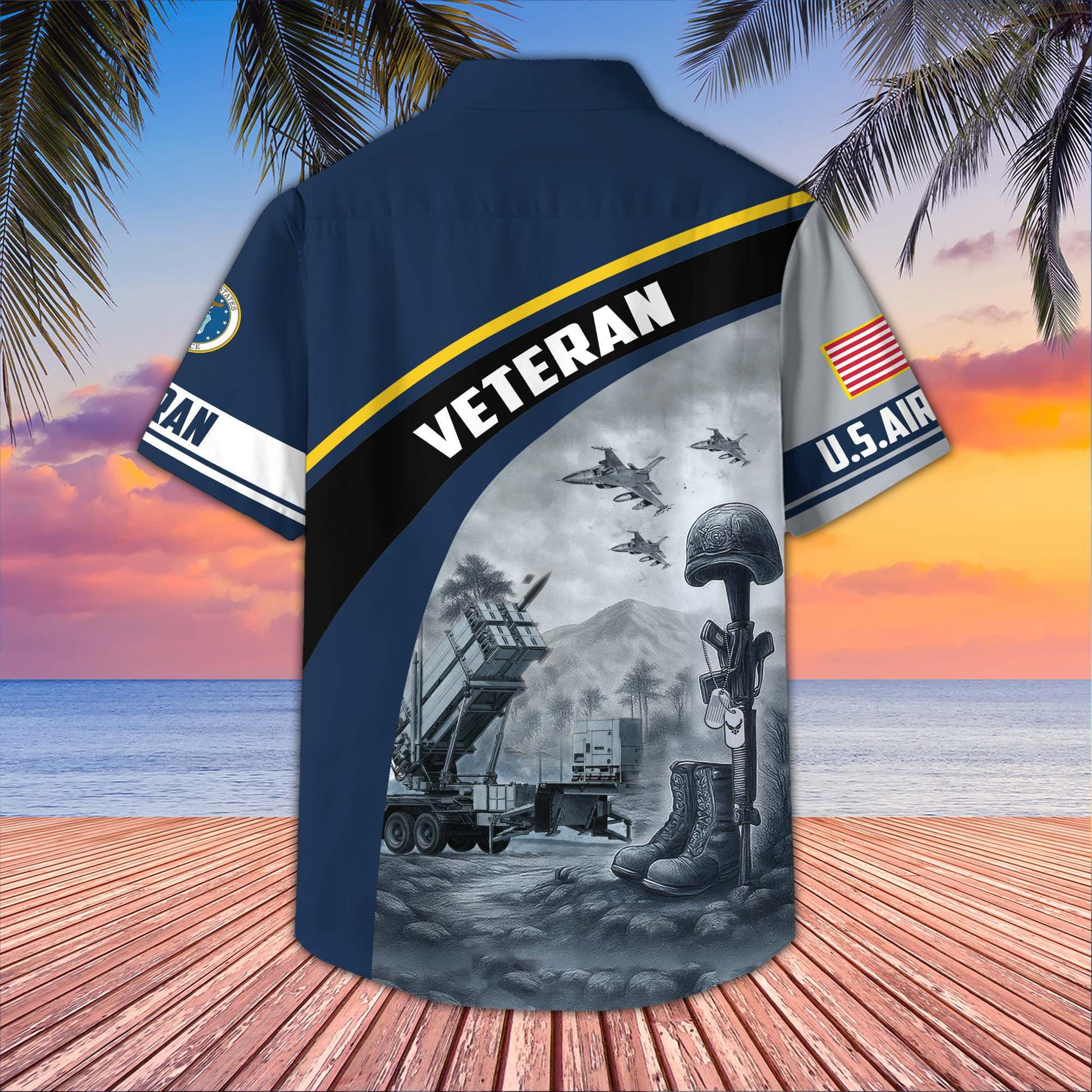 Premium US Veterans Hawaiian Shirt BPVC100404, Gifts For US Veterans, Gifts On Father's Day, Armed Forces Day, Veterans Day.